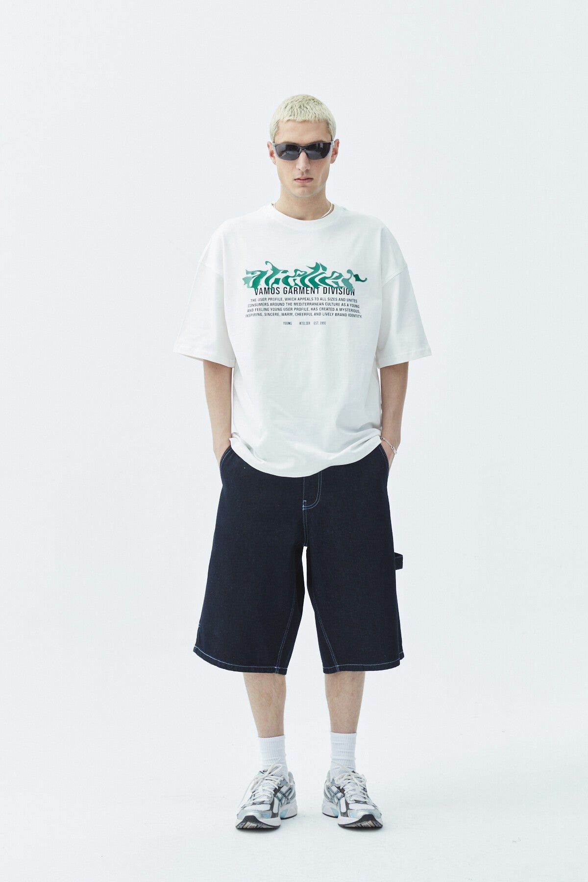 Atelier Kabartma Baskılı Oversize Tişört