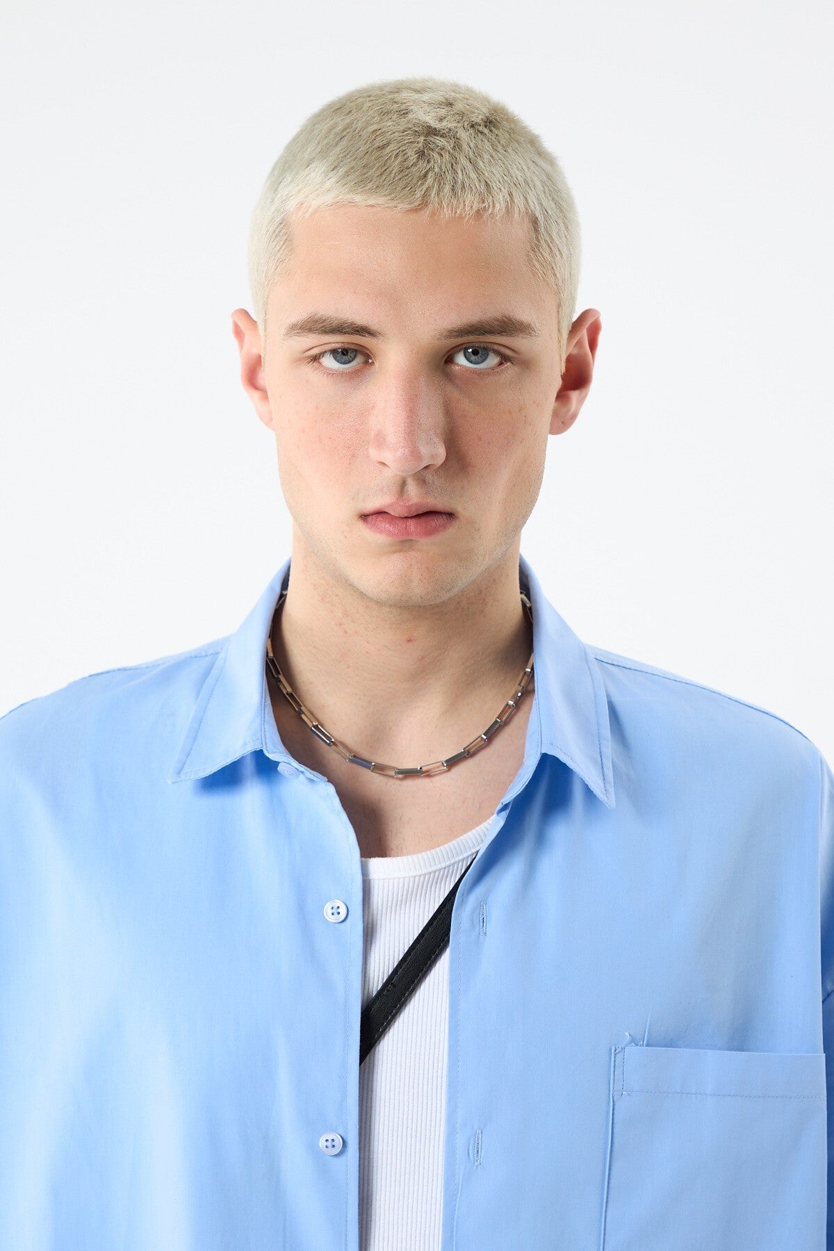 Oversize Çift Kol Detaylı Uzun Kol Gömlek