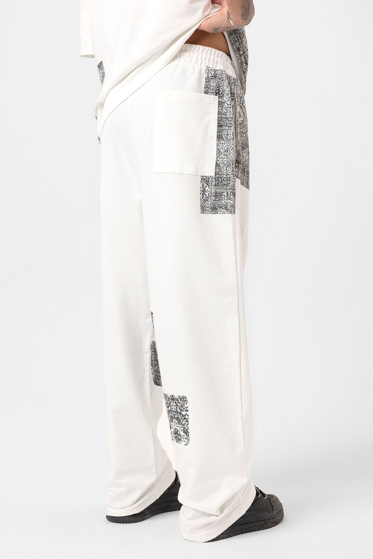 Etnik Desenli Oversize Eşofman Takım
