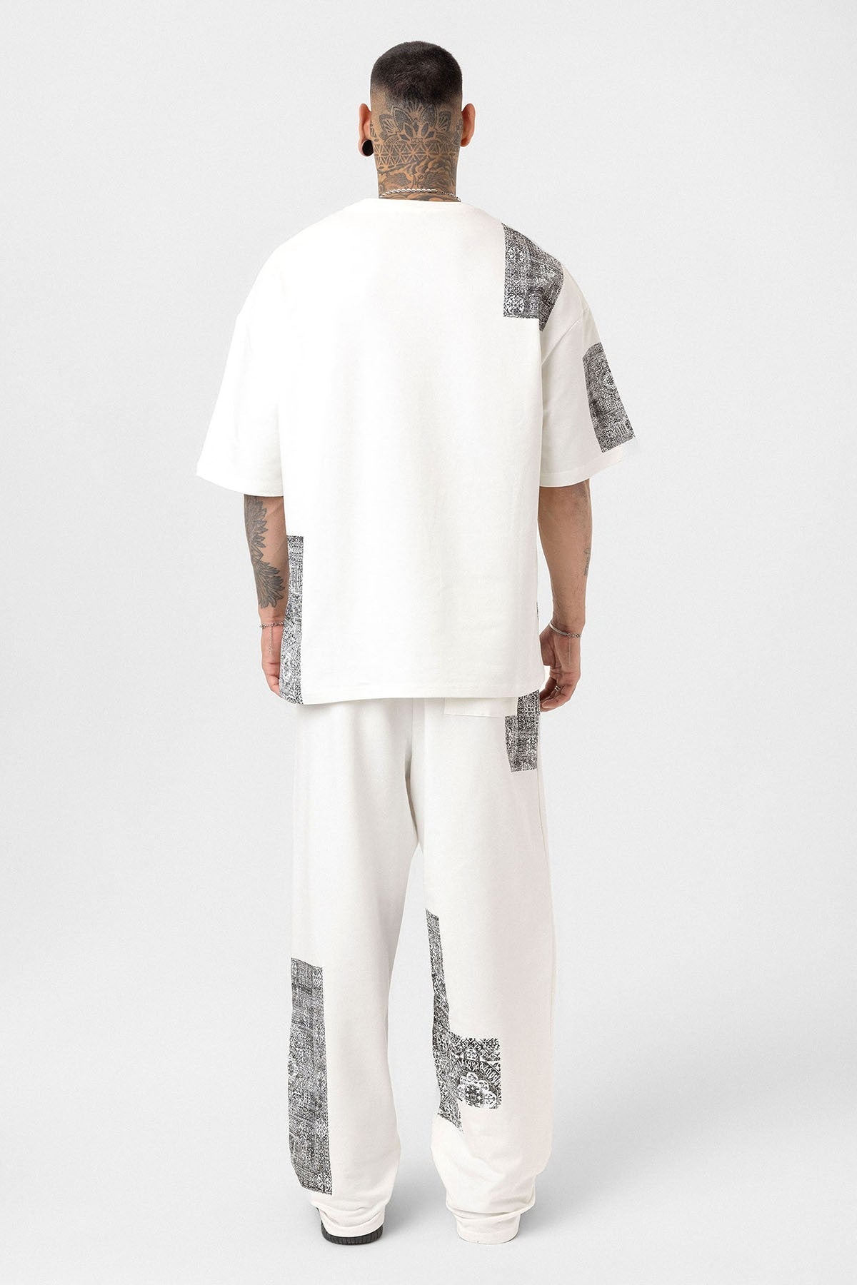 Etnik Desenli Oversize Eşofman Takım