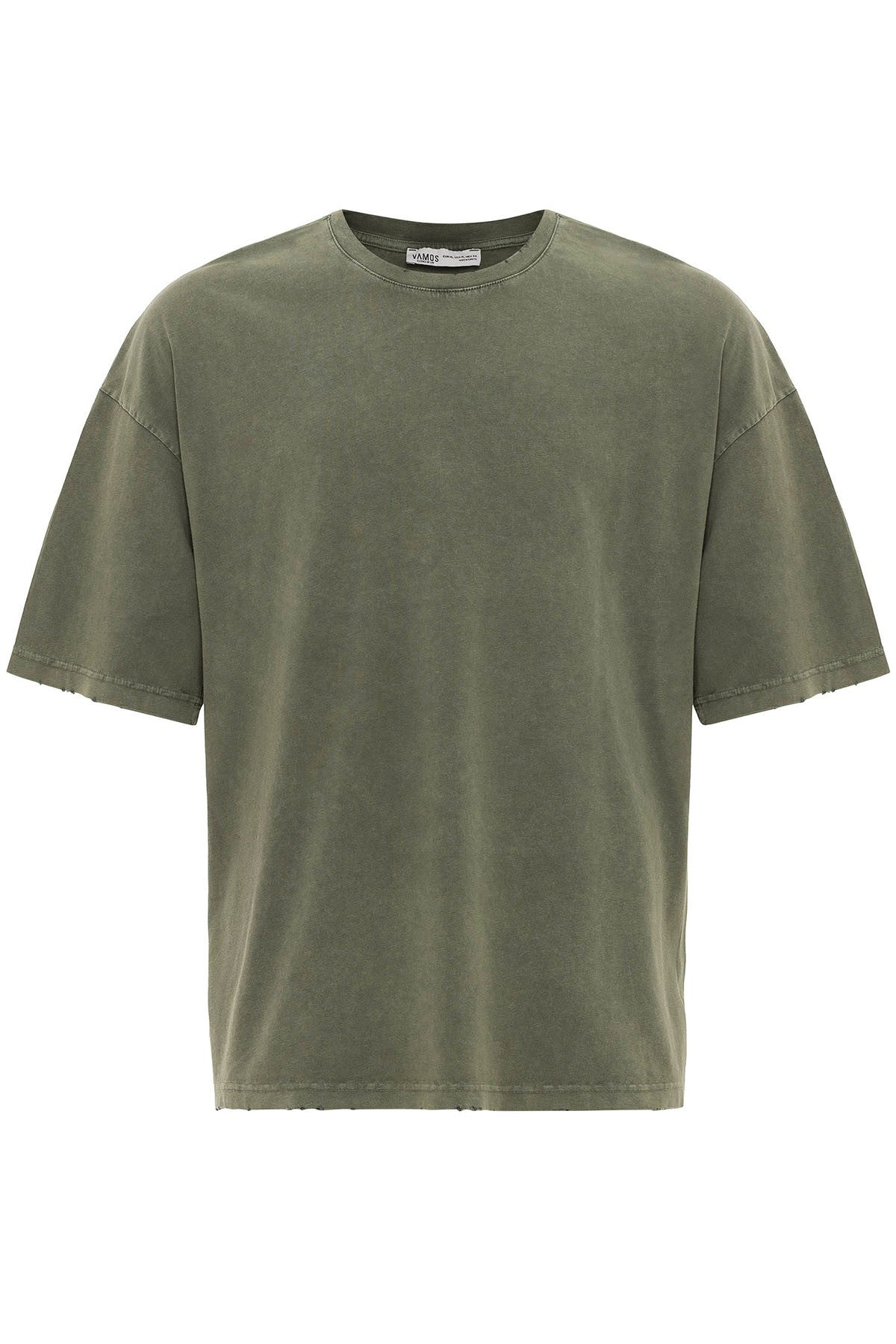 Yıkamalı Oversize Basic Tişört