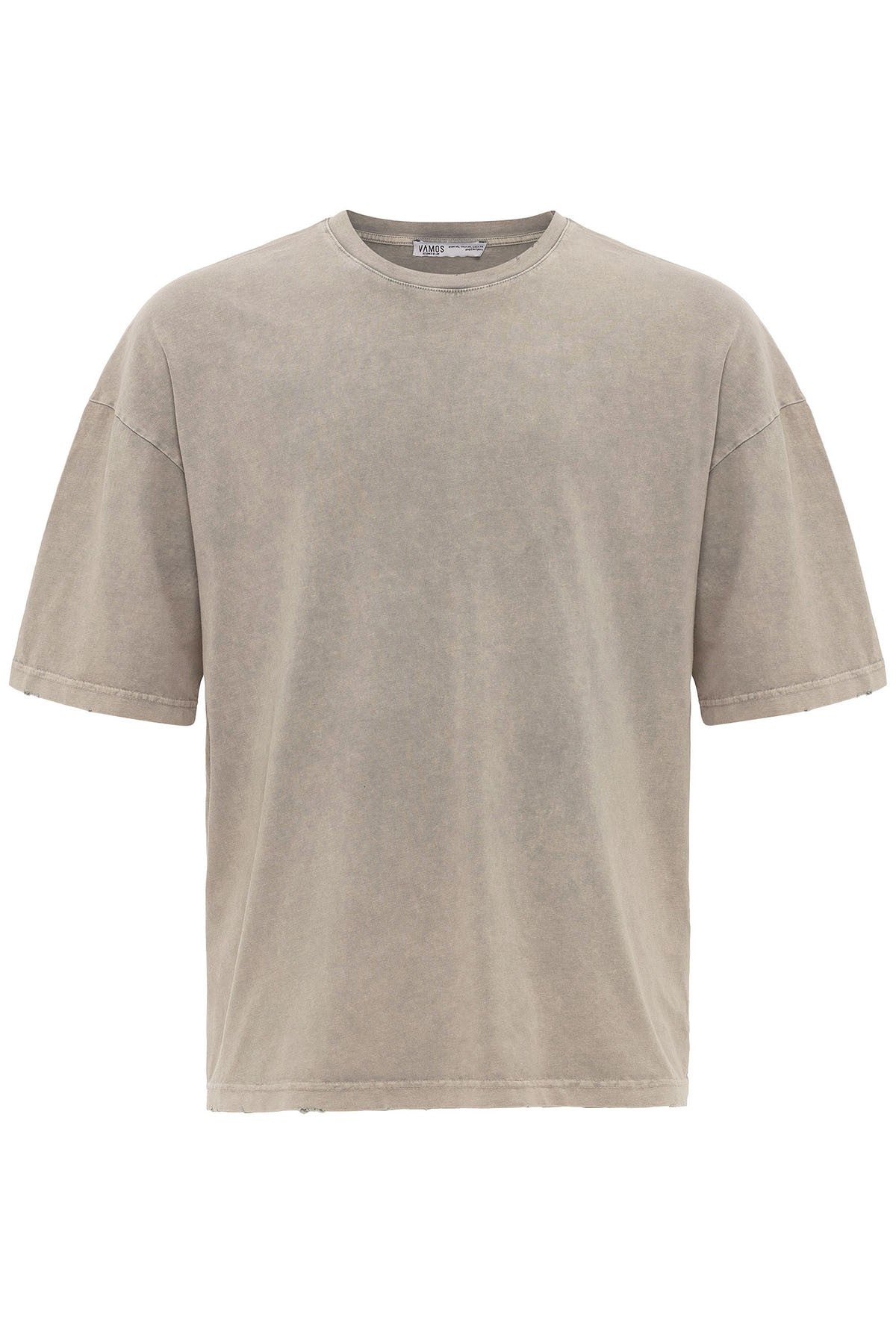 Yıkamalı Oversize Basic Tişört