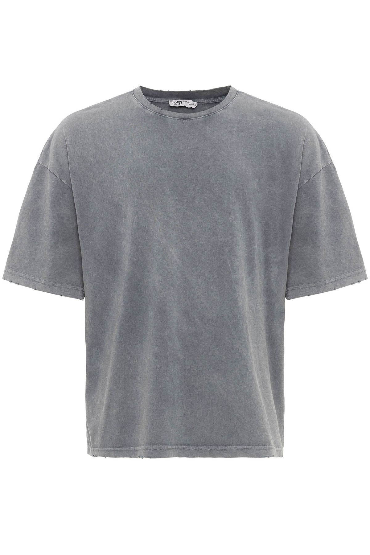 Yıkamalı Oversize Basic Tişört