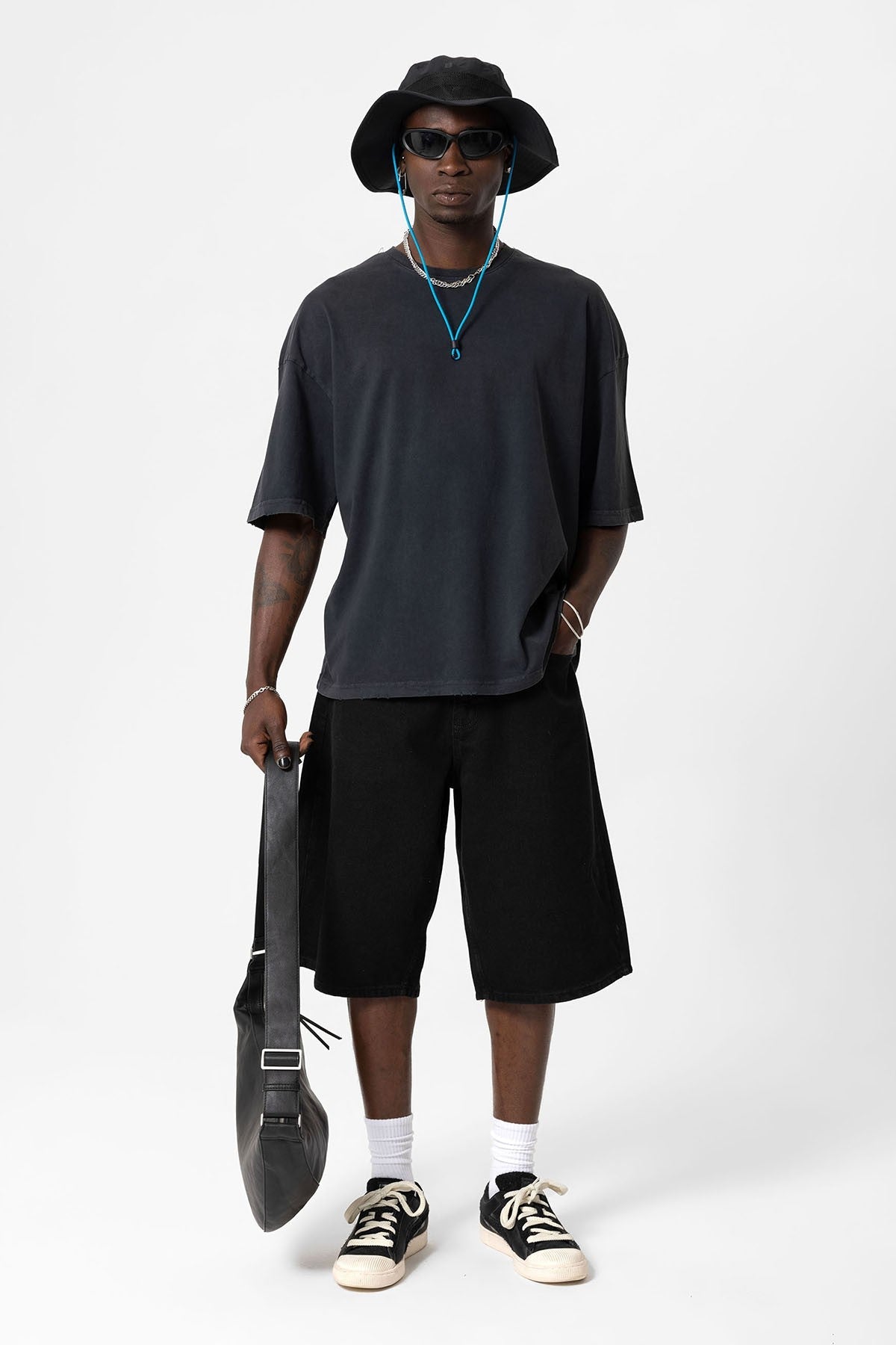 Yıkamalı Oversize Basic Tişört