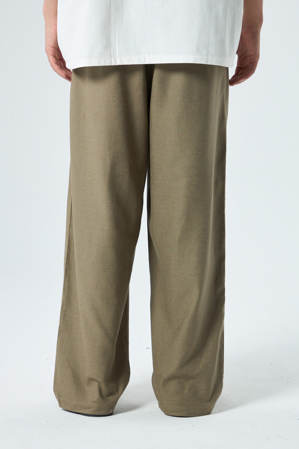 %100 Keten Baggy Pantolon