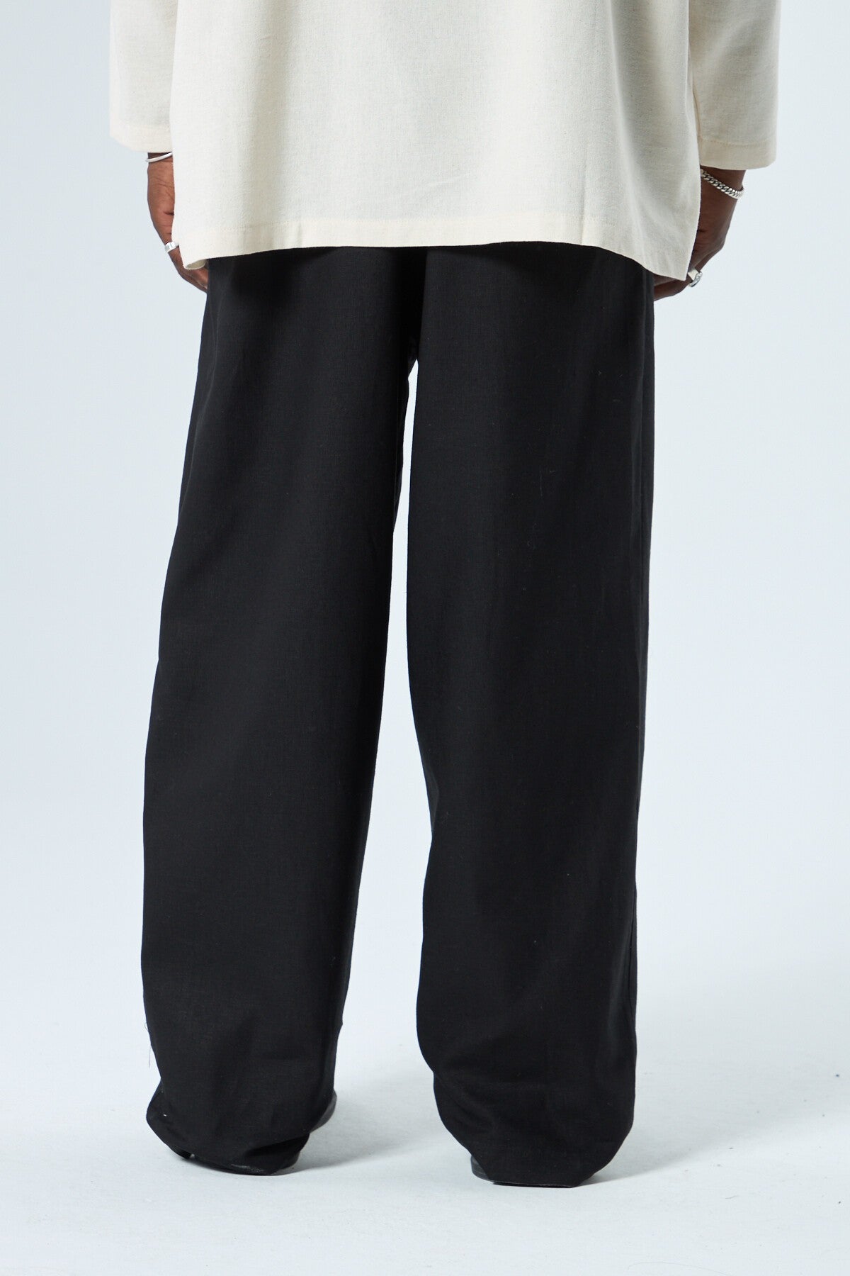 %100 Keten Baggy Pantolon