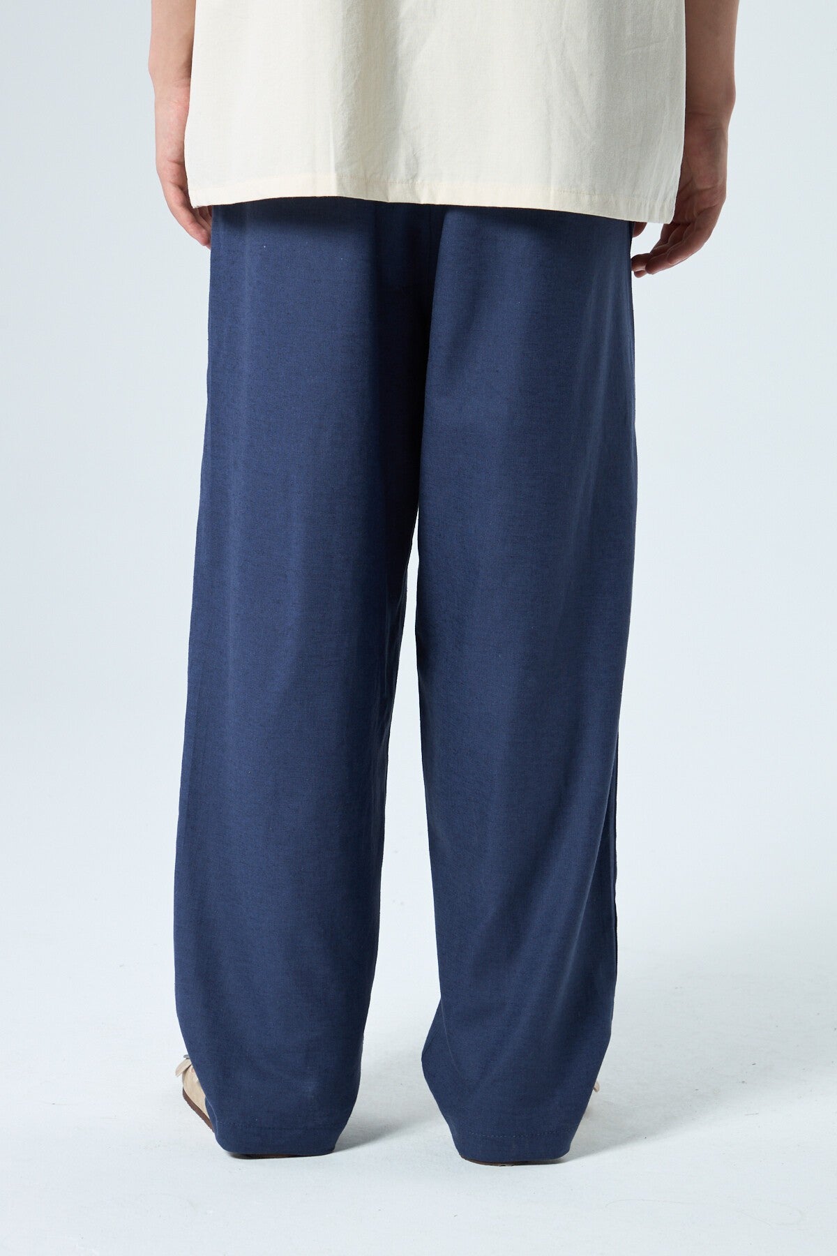 %100 Keten Baggy Pantolon