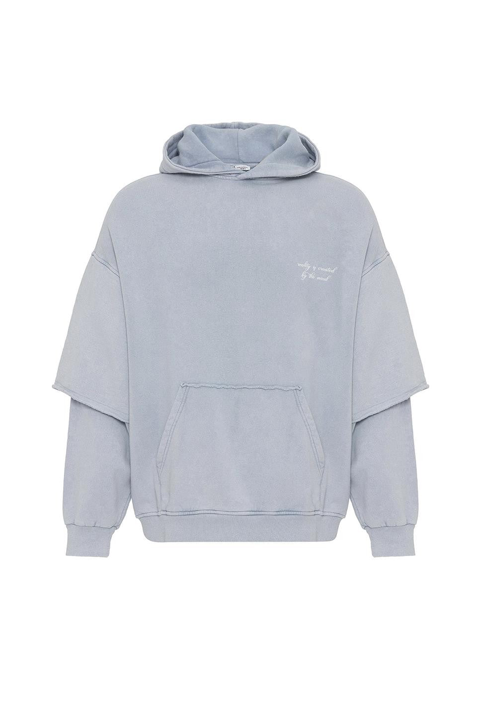 Oversize Baskılı Kol Detaylı Sweatshirt