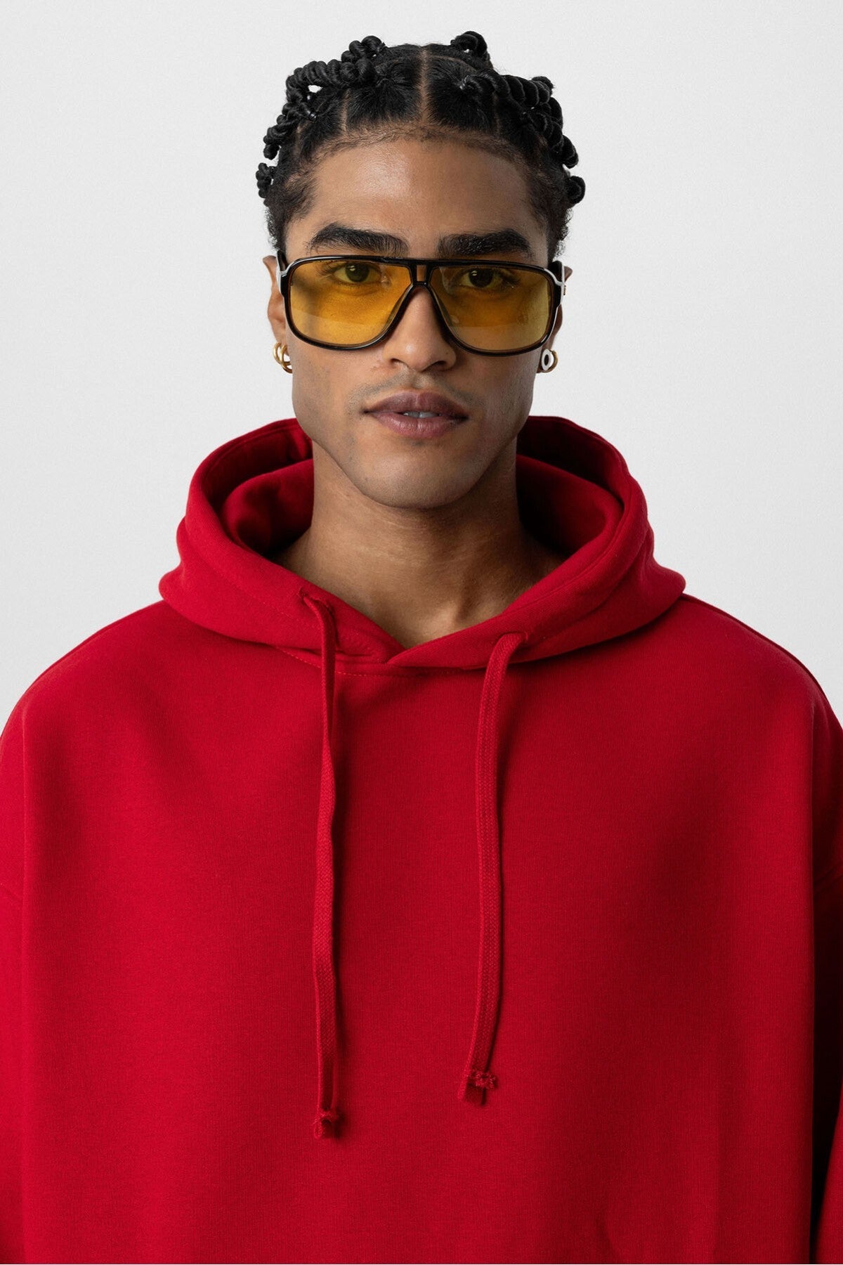 Basic Oversize Kapüşonlu Cep Detaylı Sweatshirt