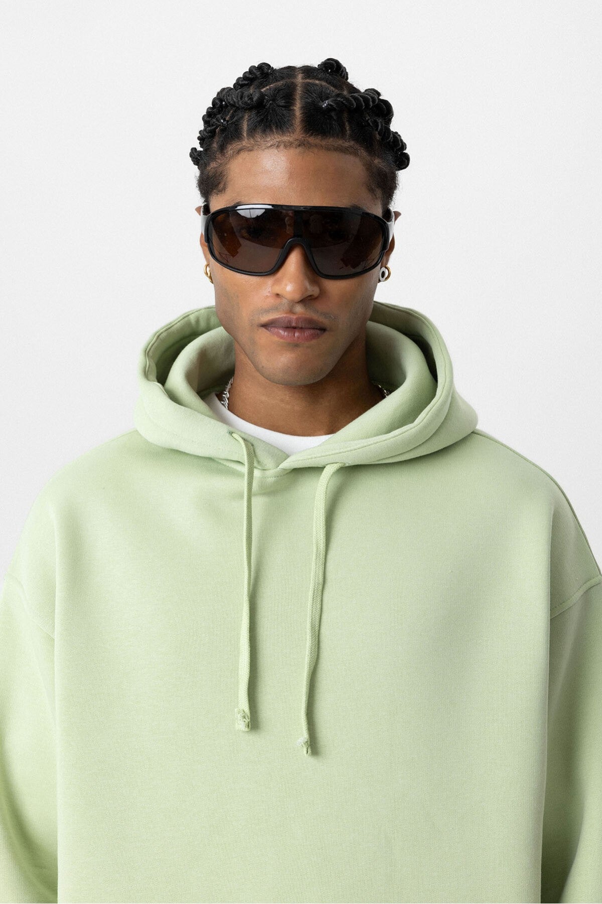 Basic Oversize Kapüşonlu Cep Detaylı Sweatshirt