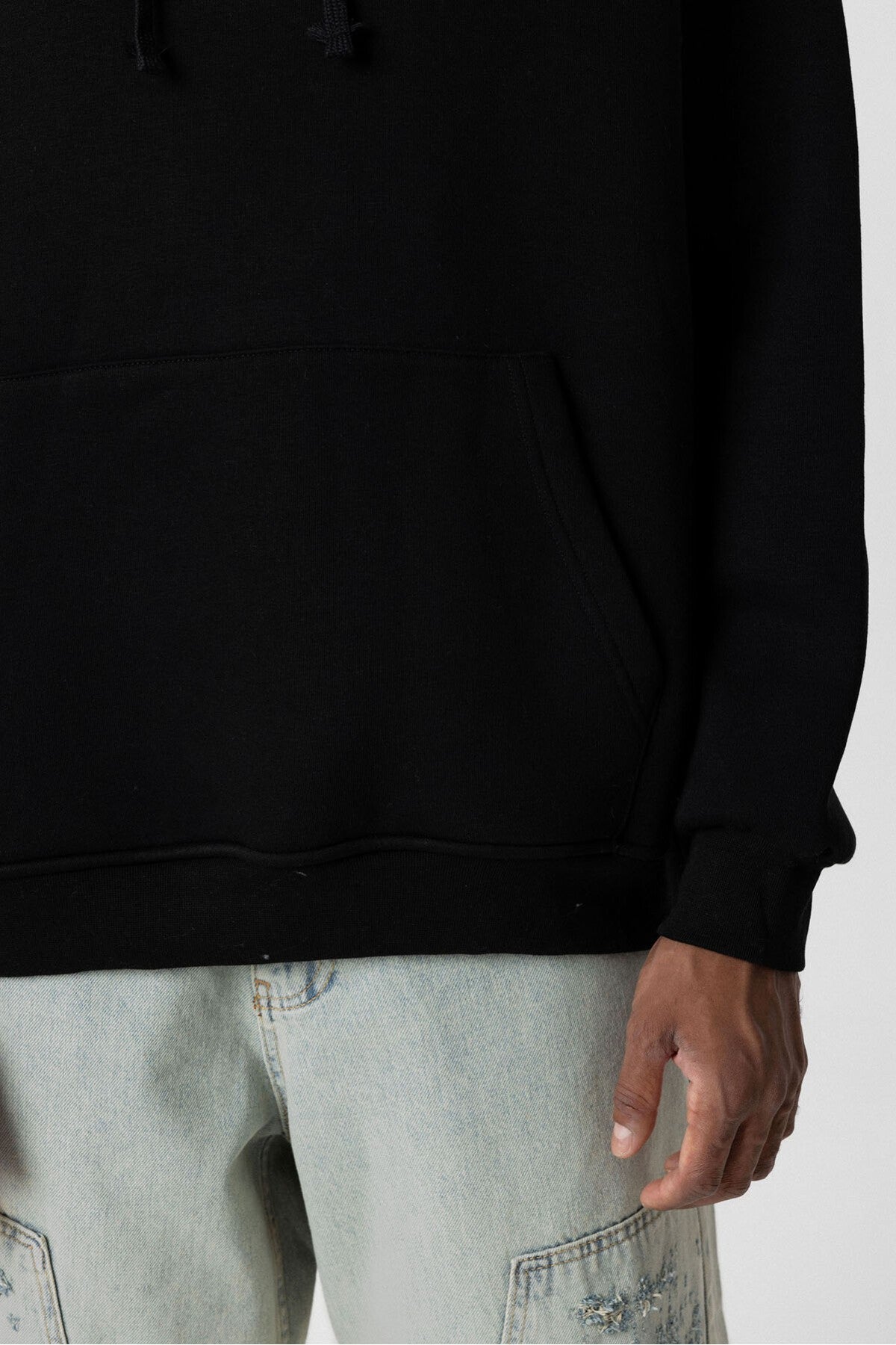 Basic Oversize Kapüşonlu Cep Detaylı Sweatshirt