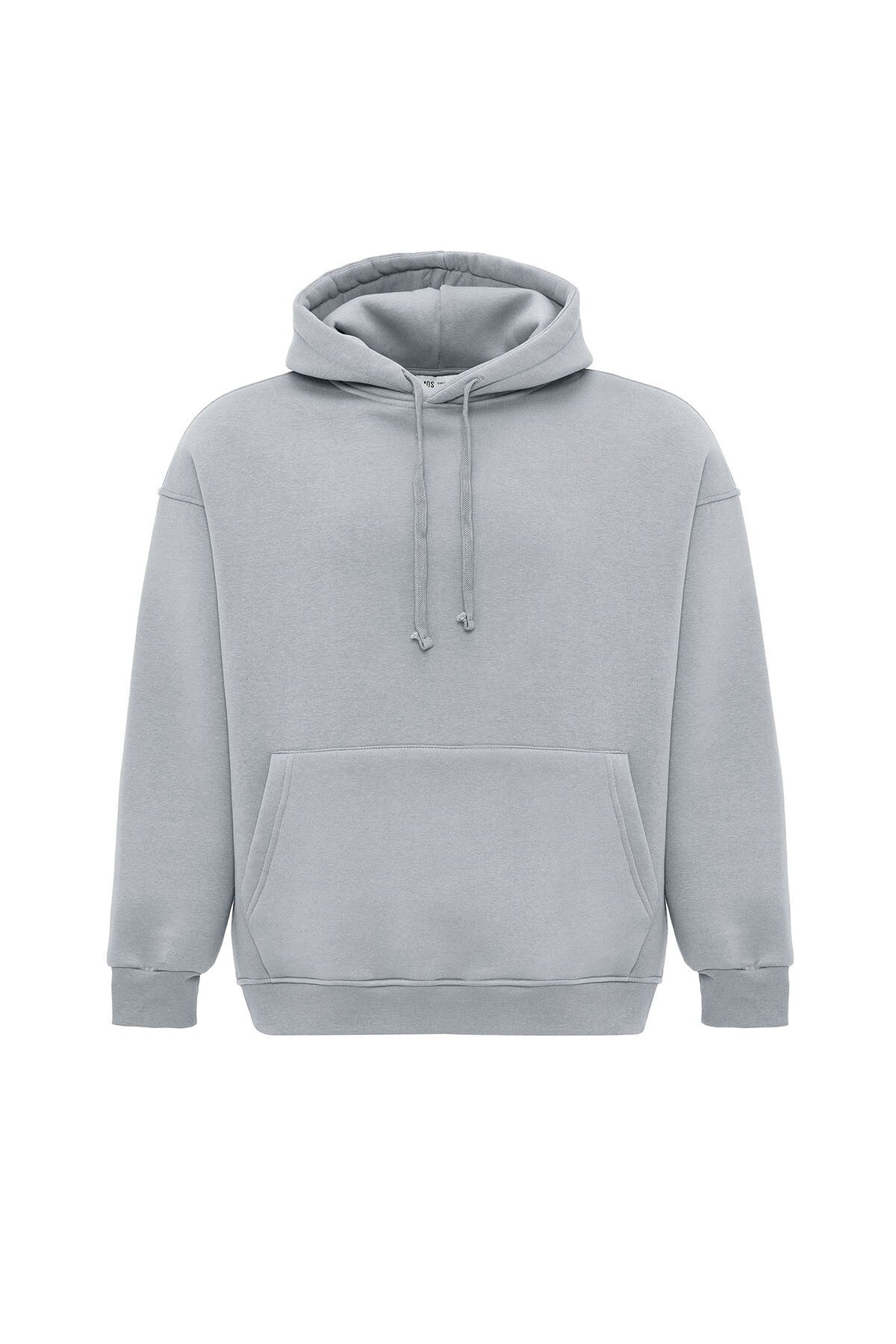 Basic Oversize Kapüşonlu Cep Detaylı Sweatshirt