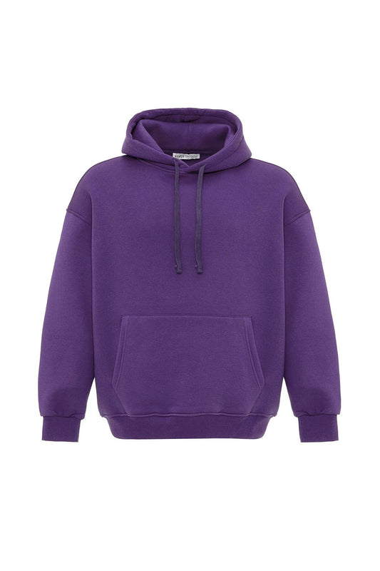 Basic Oversize Kapüşonlu Cep Detaylı Sweatshirt