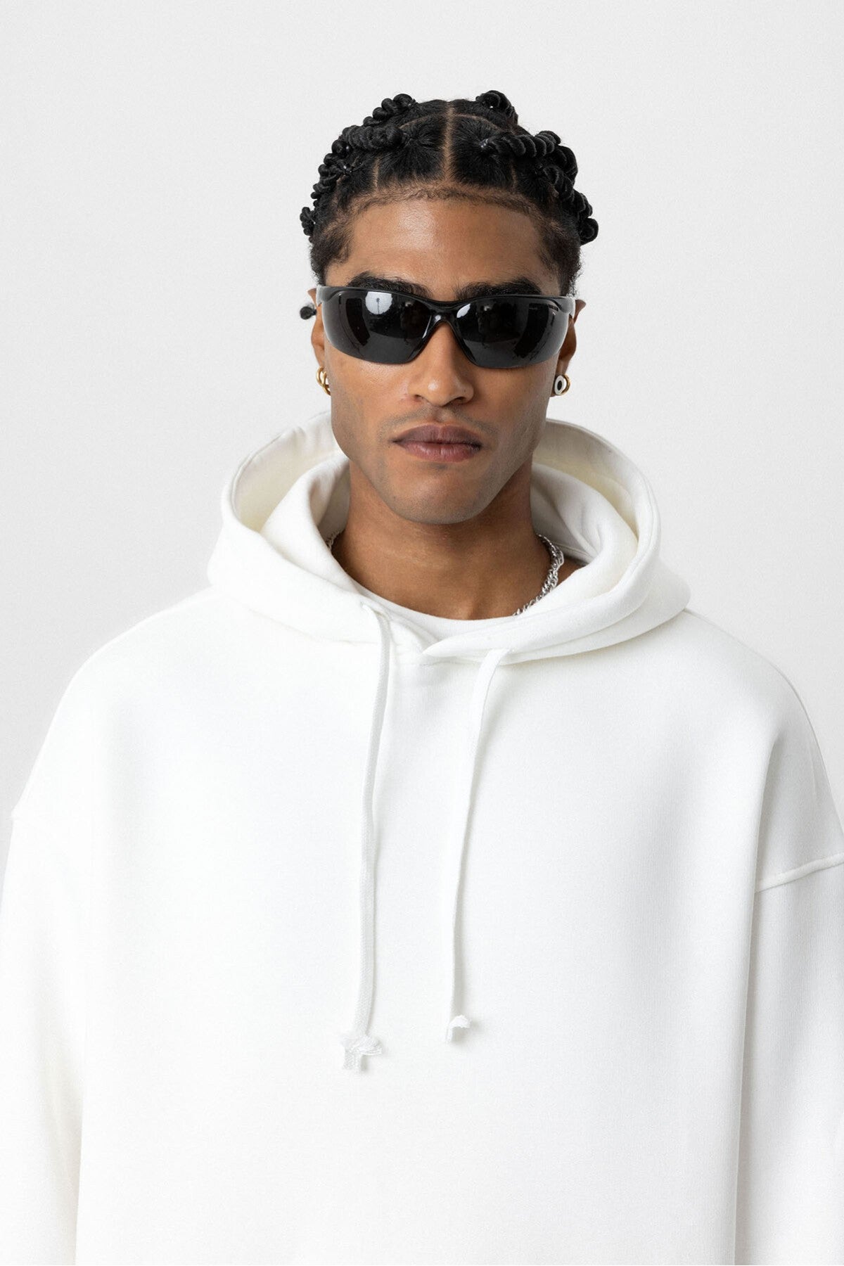 Basic Oversize Kapüşonlu Cep Detaylı Sweatshirt