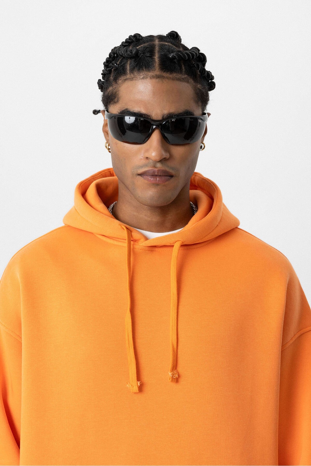 Basic Oversize Kapüşonlu Cep Detaylı Sweatshirt