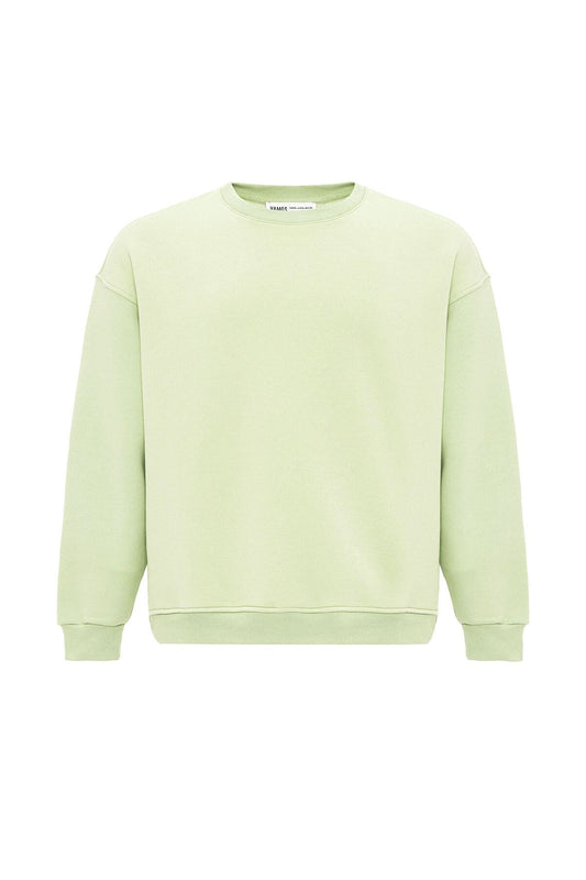 Basic Oversize Bisiklet Yaka Sweatshirt