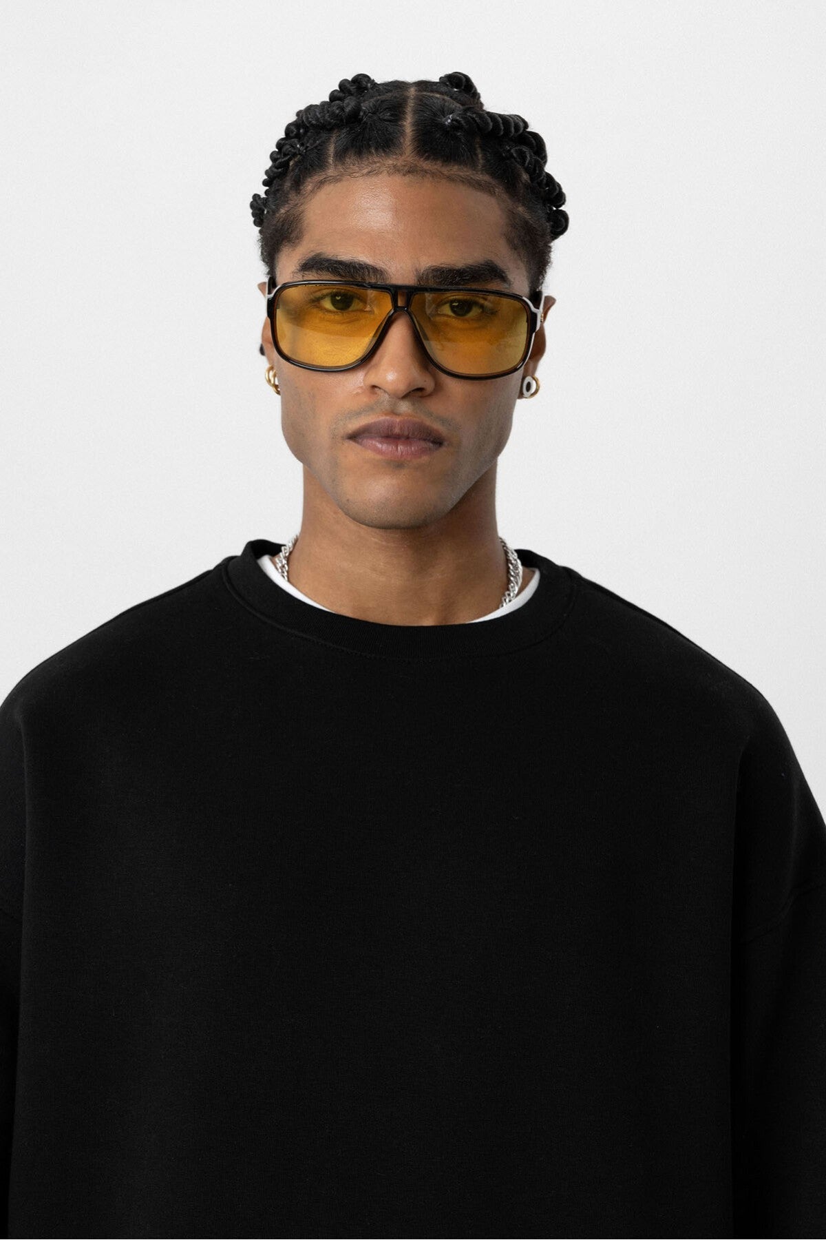 Basic Oversize Bisiklet Yaka Sweatshirt