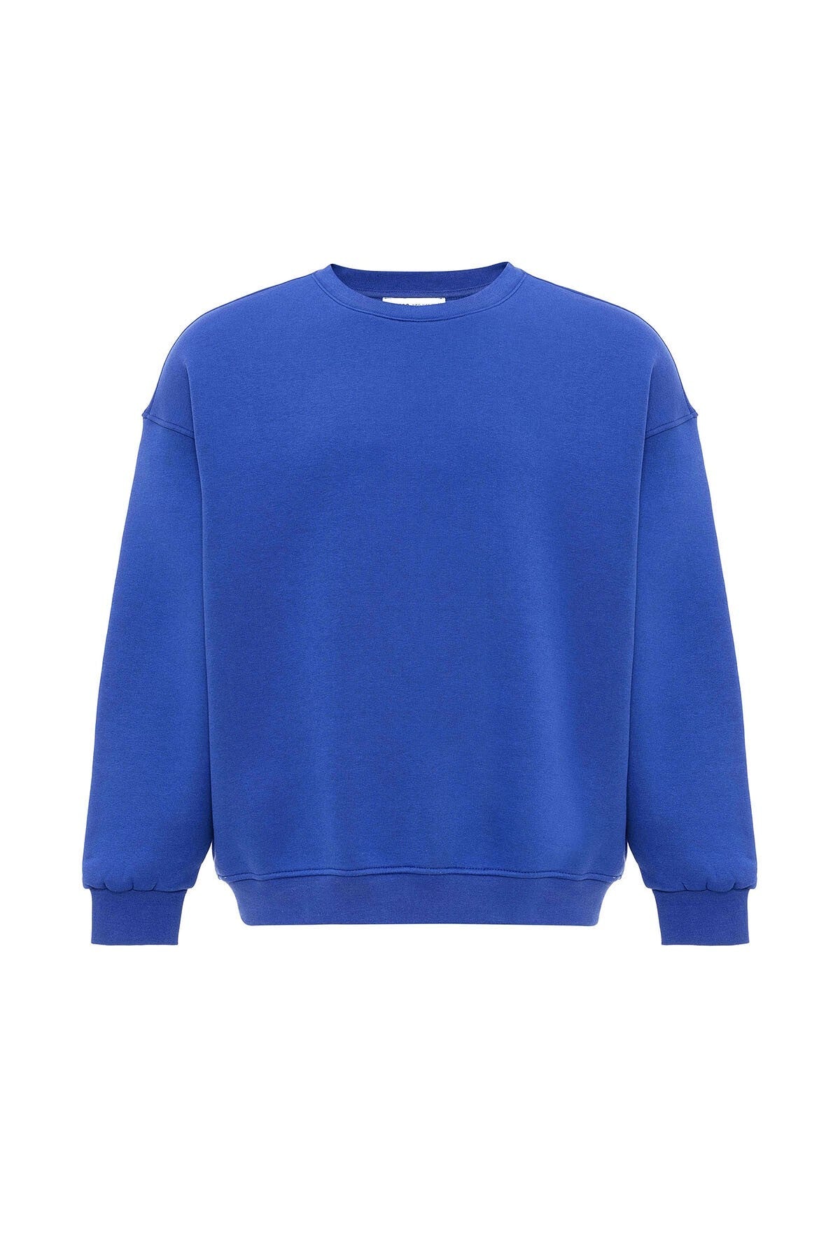 Basic Oversize Bisiklet Yaka Sweatshirt