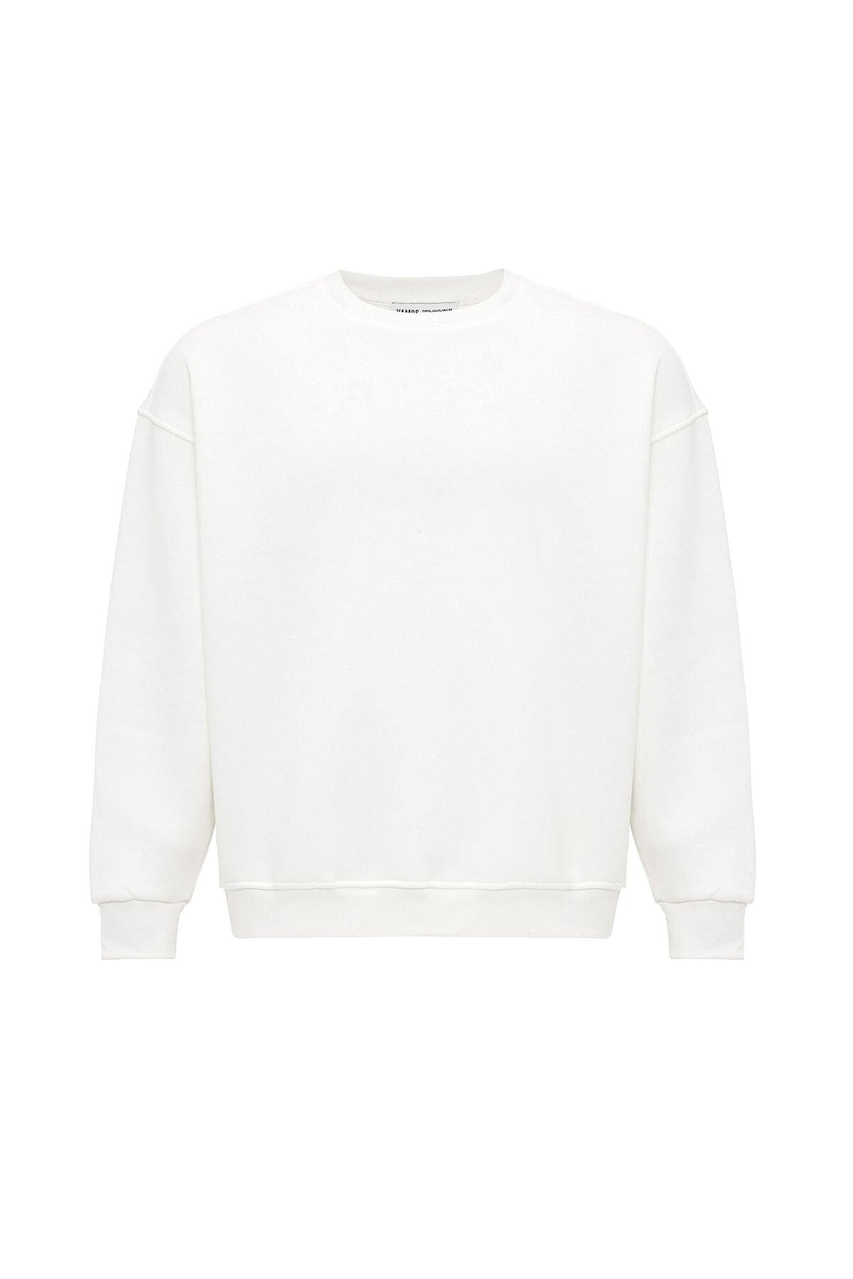 Basic Oversize Bisiklet Yaka Sweatshirt