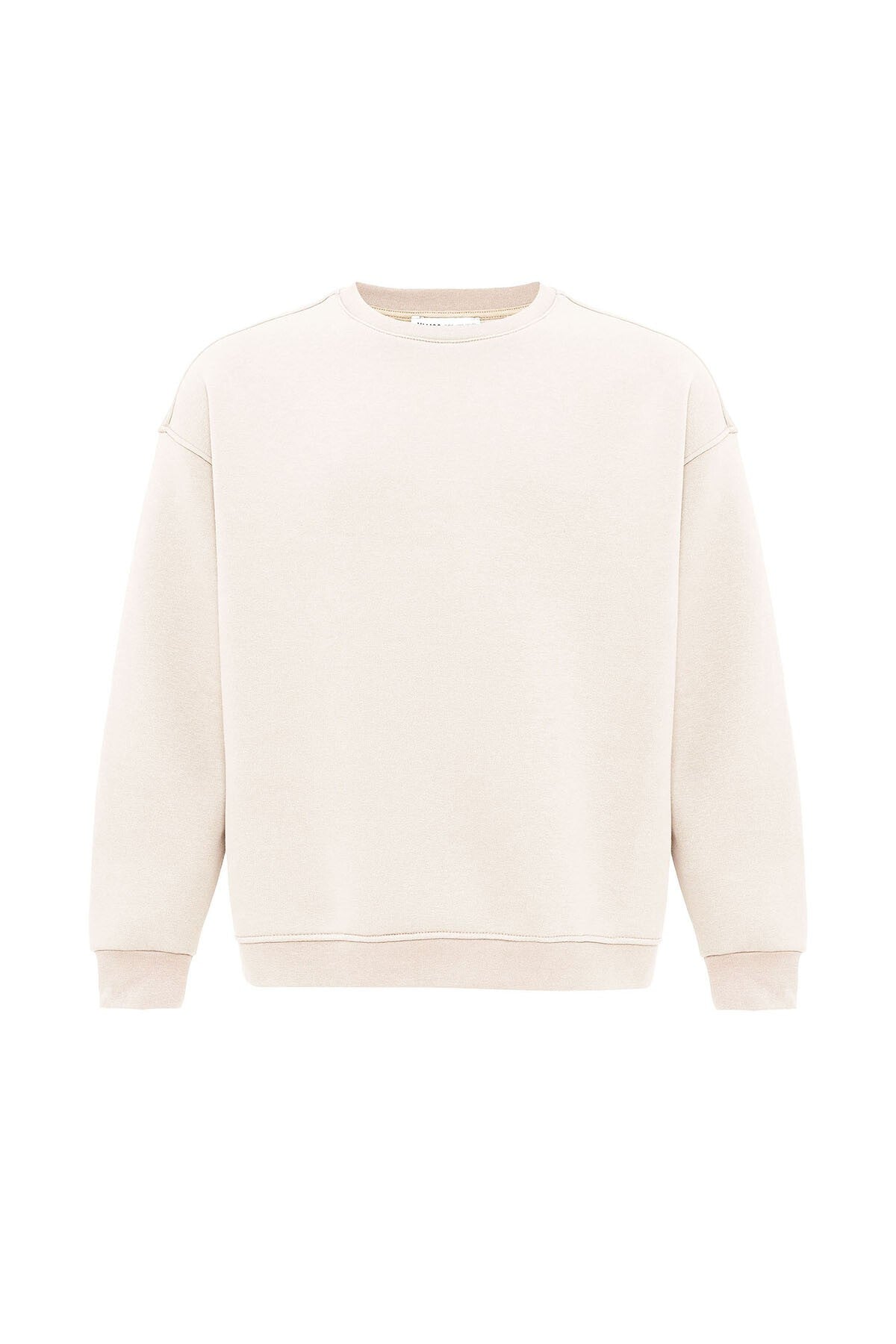 Basic Oversize Bisiklet Yaka Sweatshirt