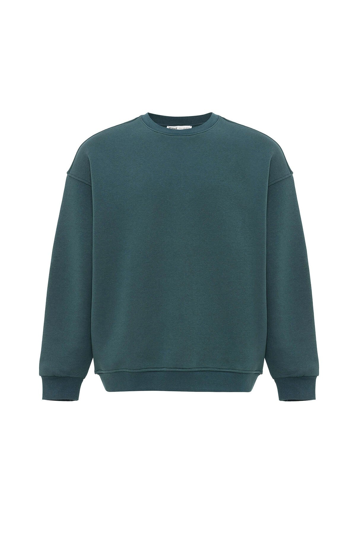 Basic Oversize Bisiklet Yaka Sweatshirt