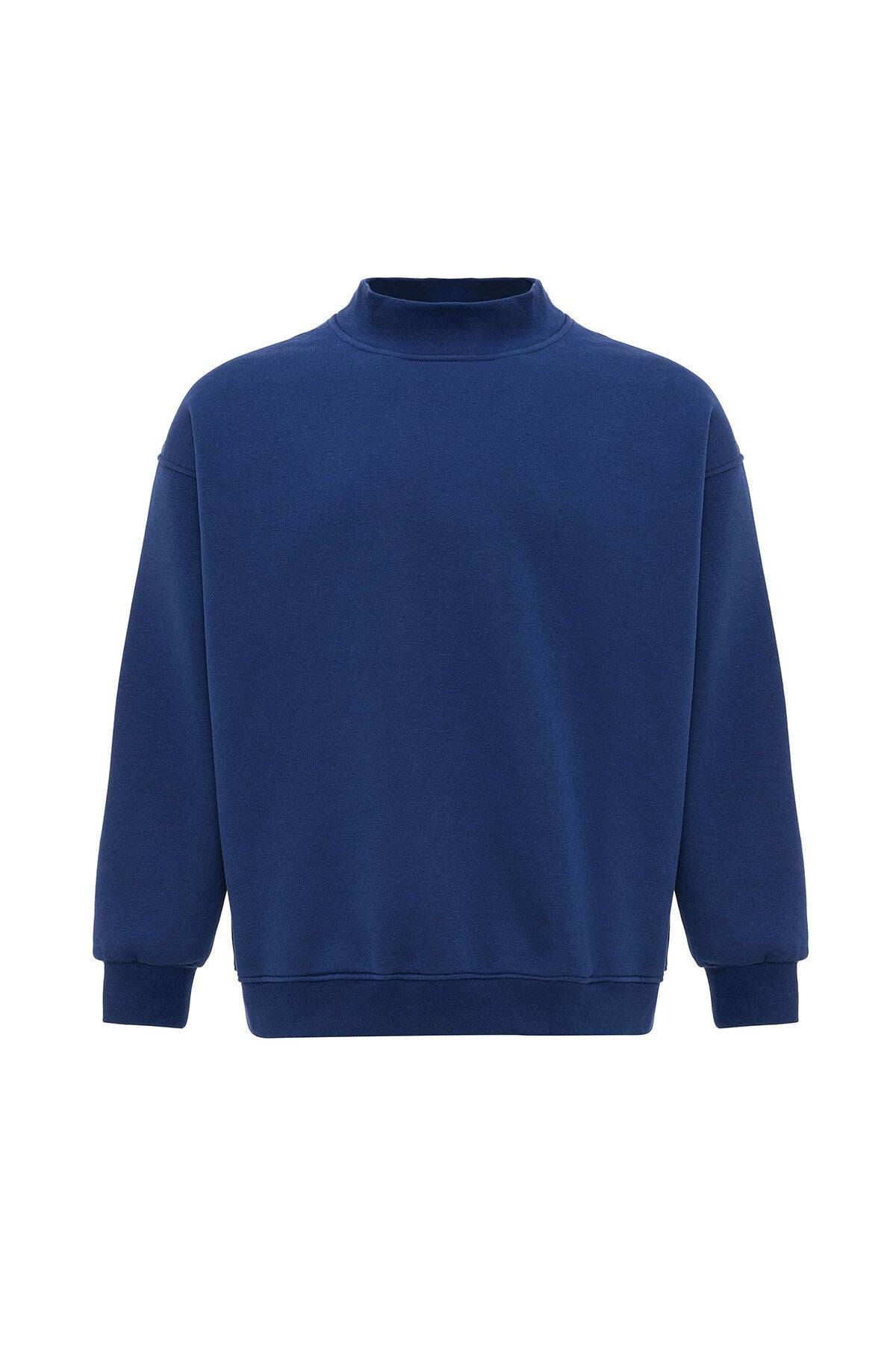 Basic Oversize Balıkçı Yaka Sweatshirt
