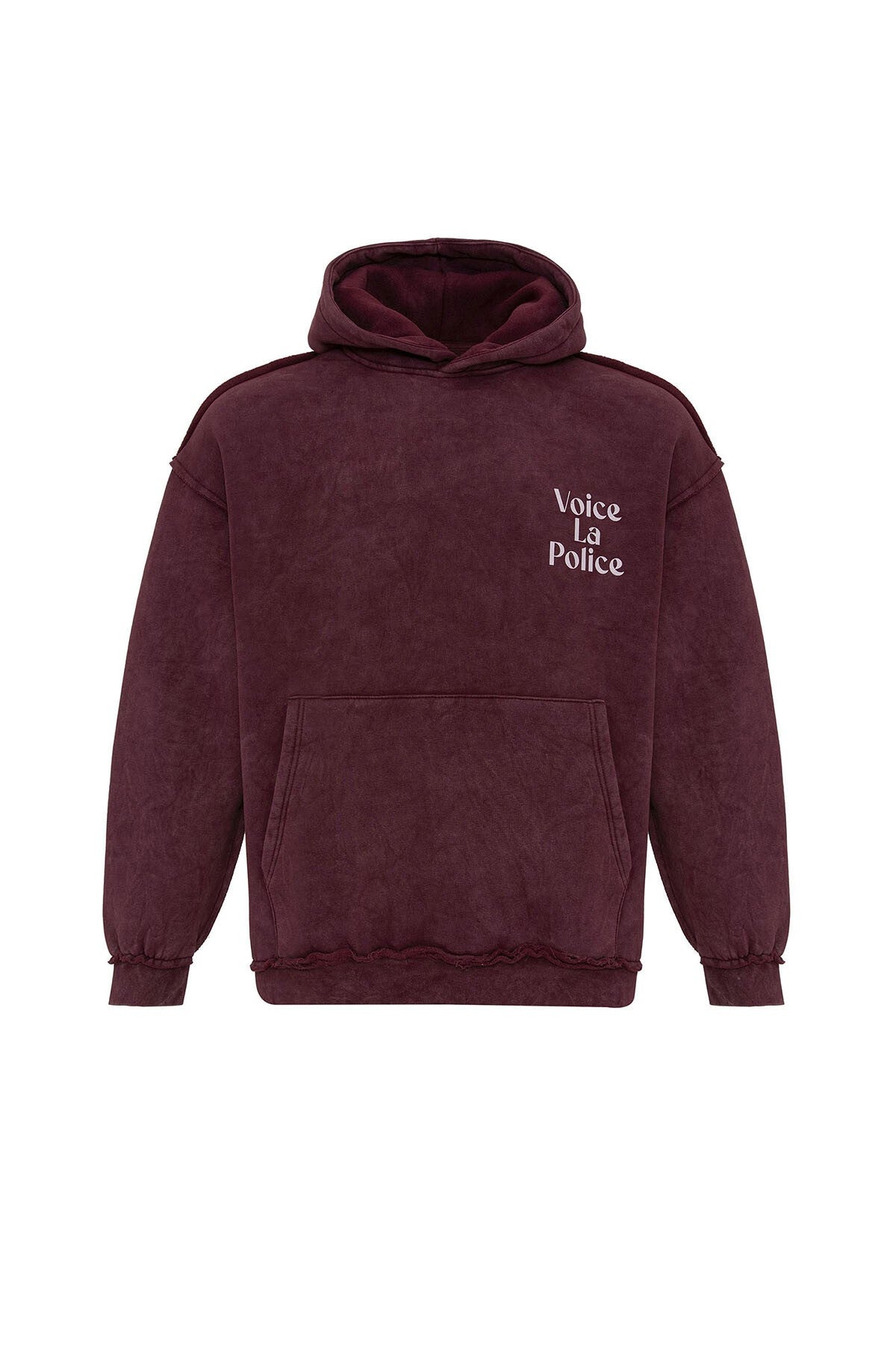 Arka Baskılı Oversize Kapüşonlu Sweatshirt V10-06