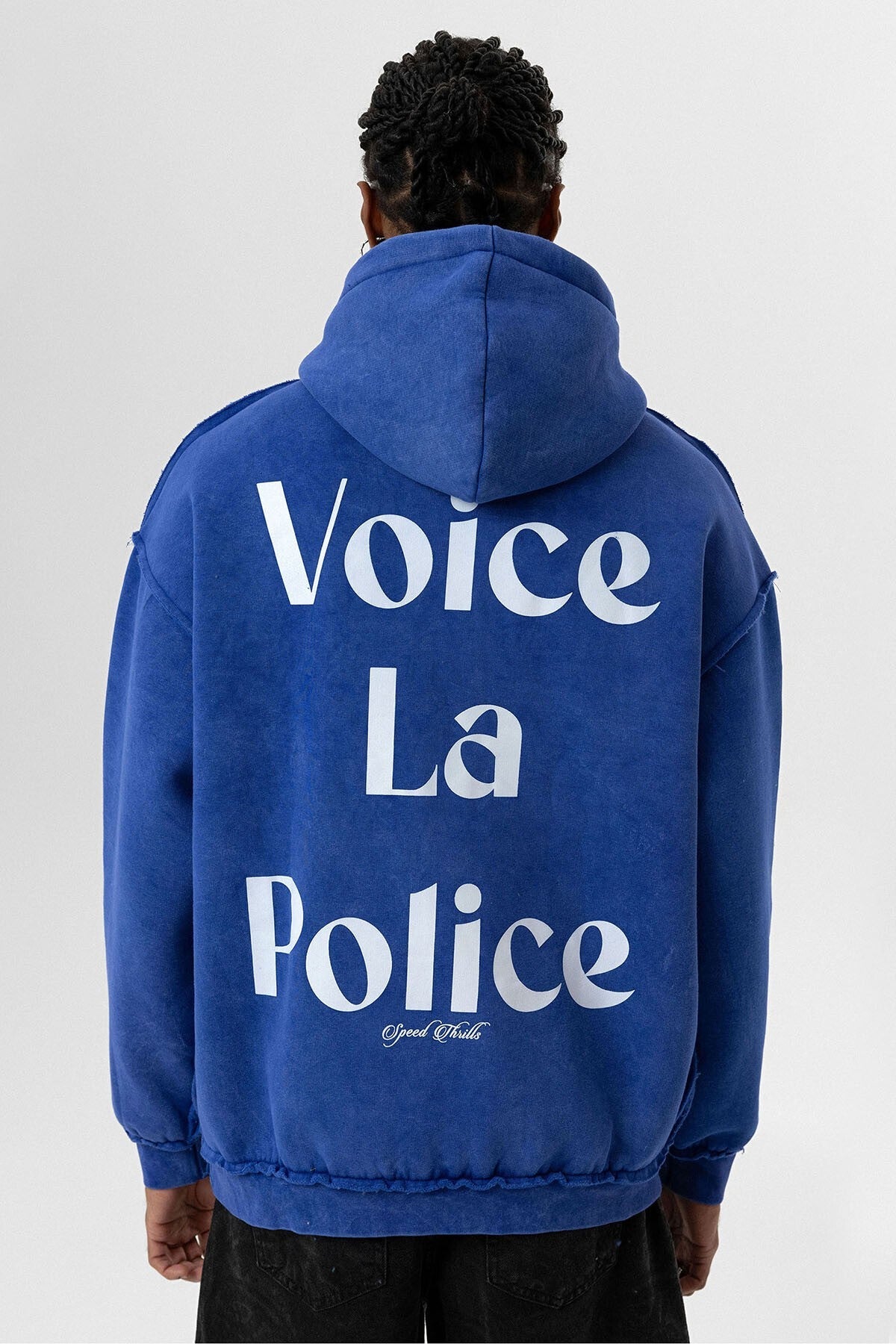 Arka Baskılı Oversize Kapüşonlu Sweatshirt