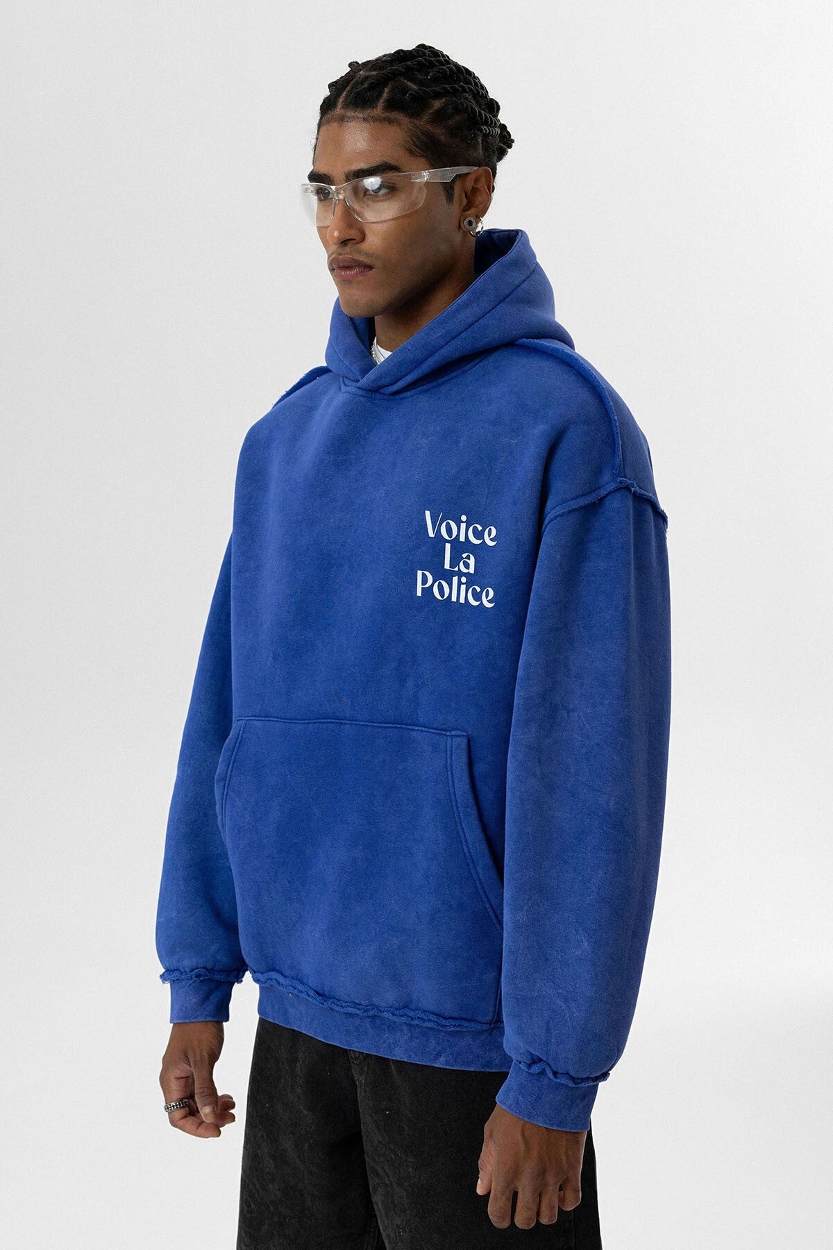 Arka Baskılı Oversize Kapüşonlu Sweatshirt