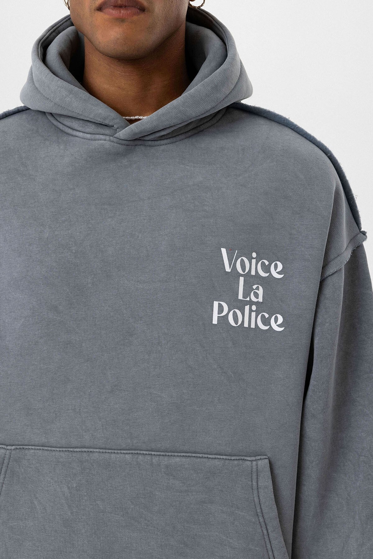 Arka Baskılı Oversize Kapüşonlu Sweatshirt