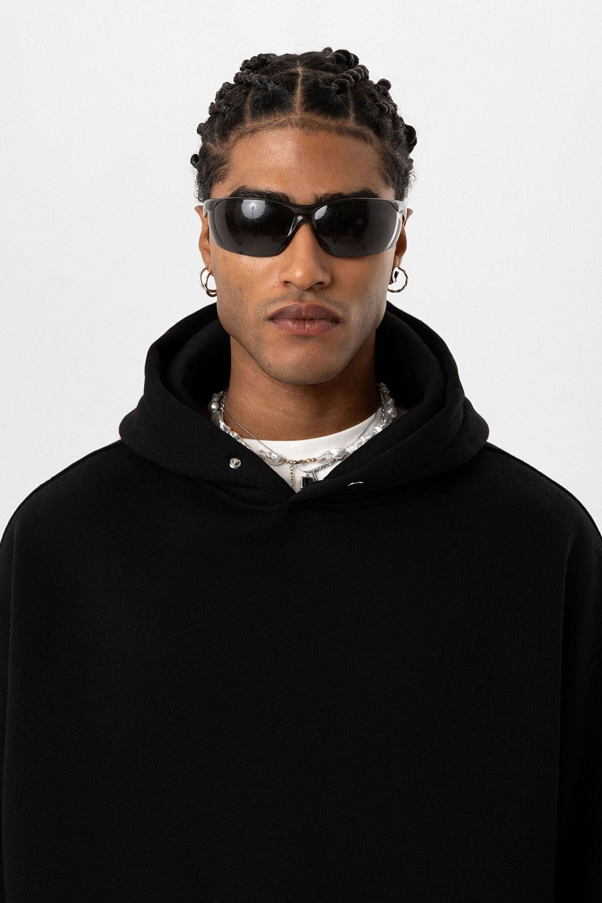 Cep Detaylı Kapüşonlu Oversize Sweatshirt