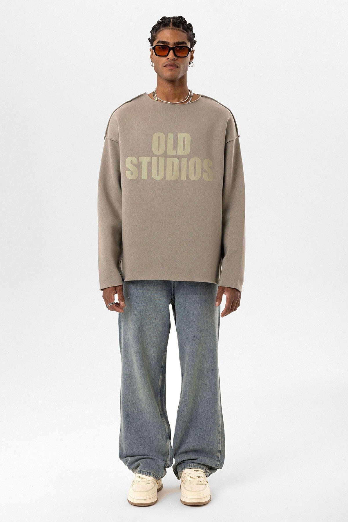 Dikiş Detaylı Overıze Sweatshirt