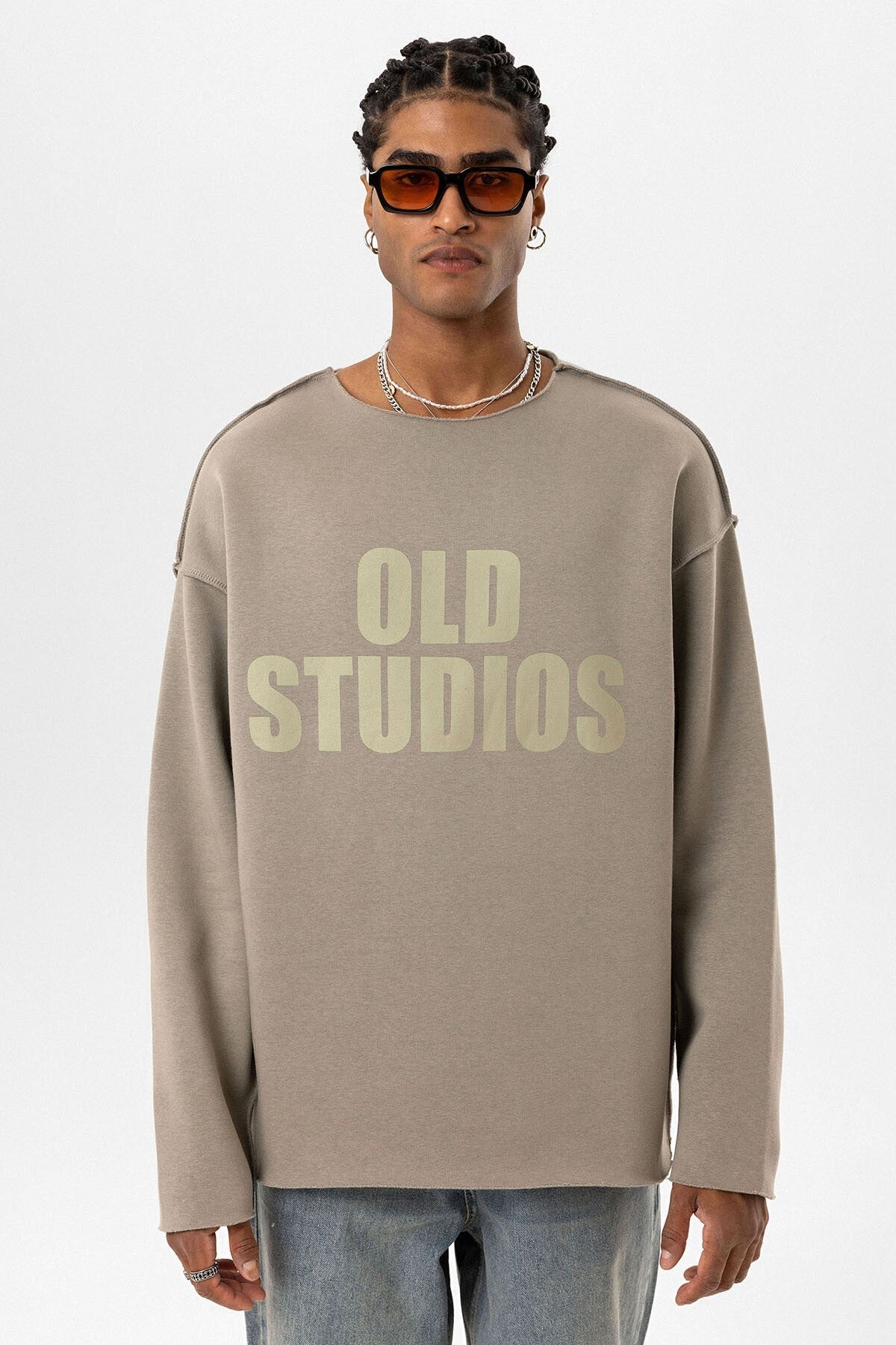 Dikiş Detaylı Overıze Sweatshirt