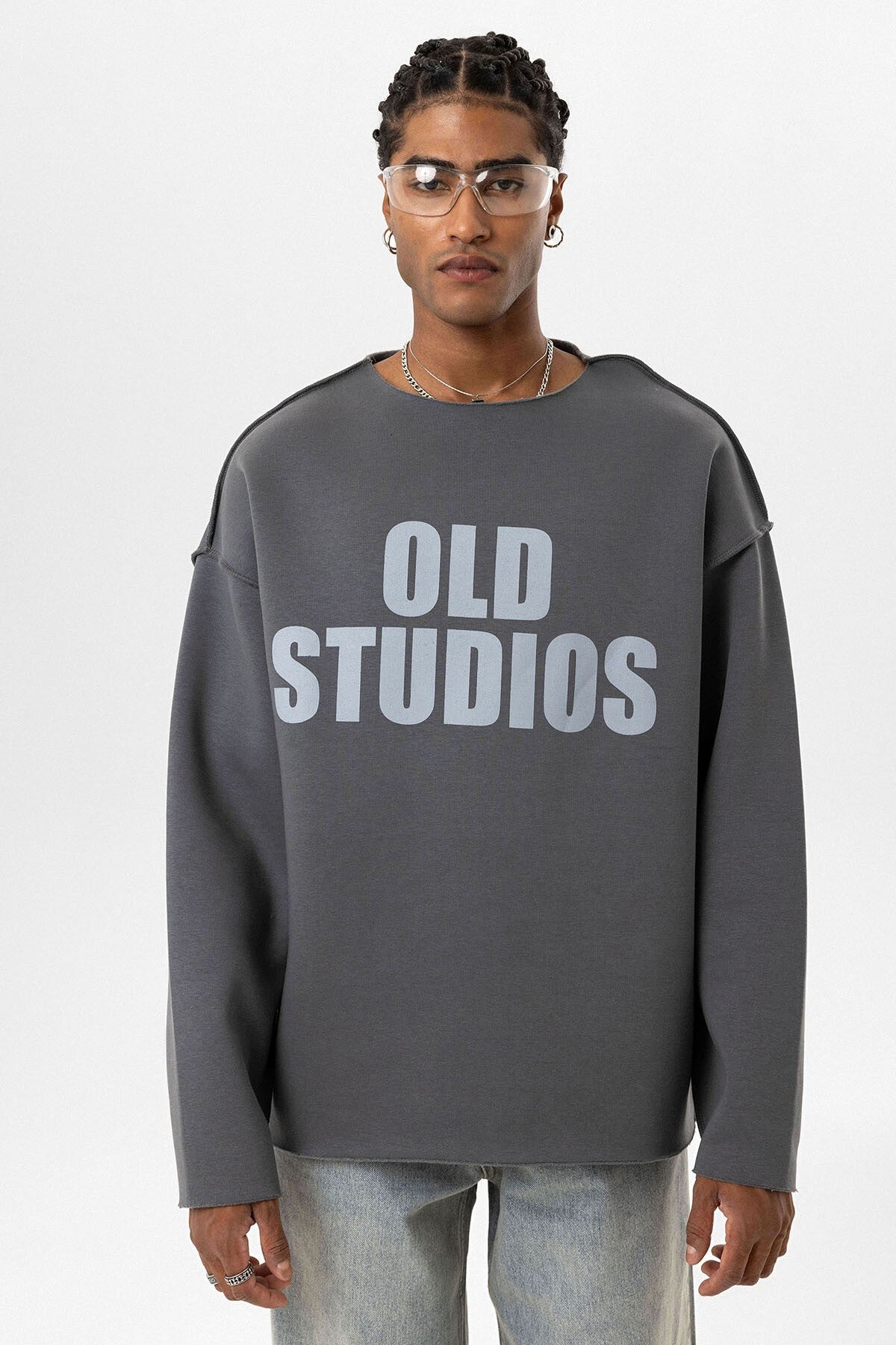 Dikiş Detaylı Overıze Sweatshirt