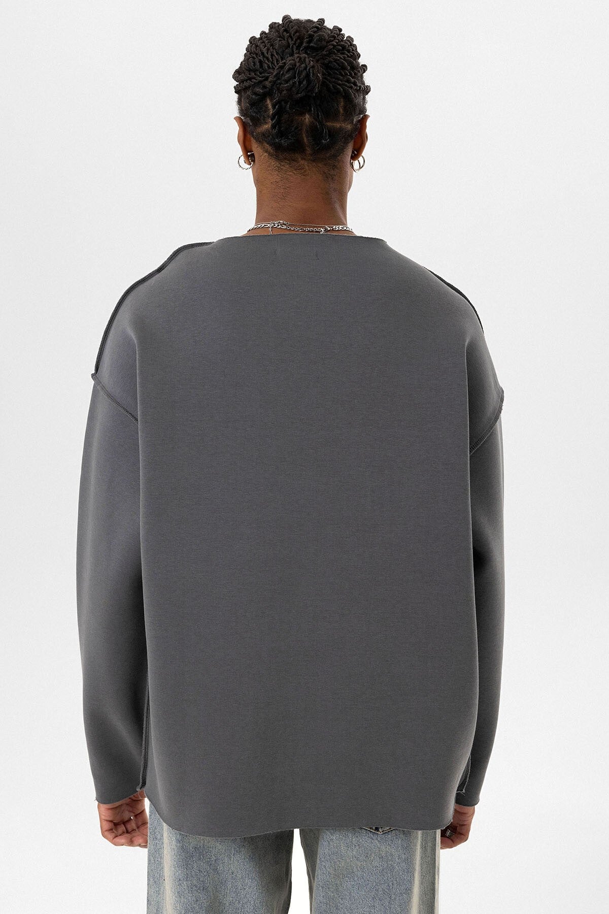 Dikiş Detaylı Overıze Sweatshirt