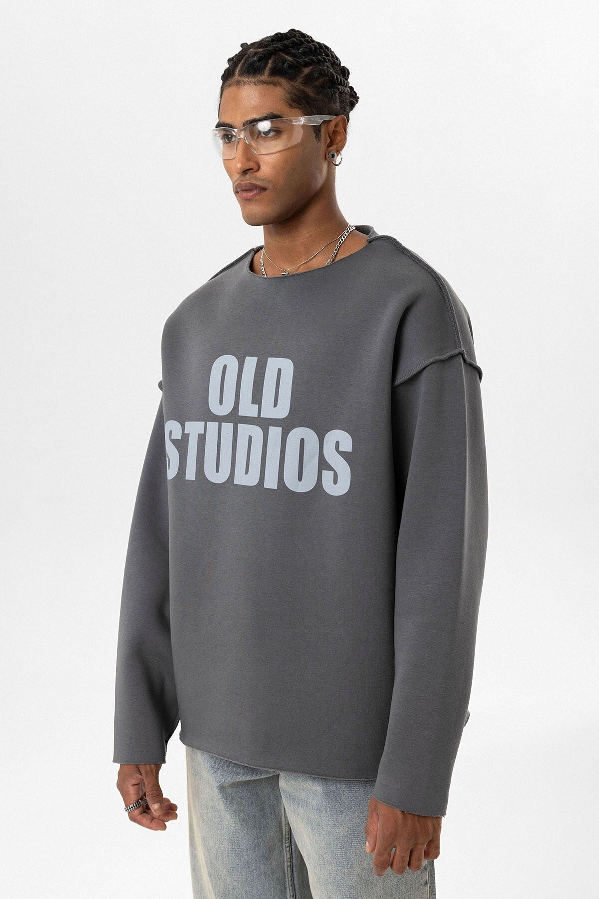 Dikiş Detaylı Overıze Sweatshirt