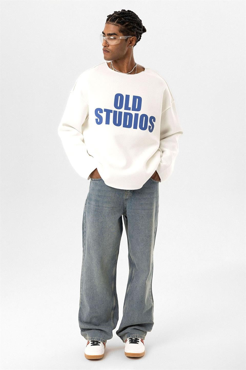 Dikiş Detaylı Overıze Sweatshirt