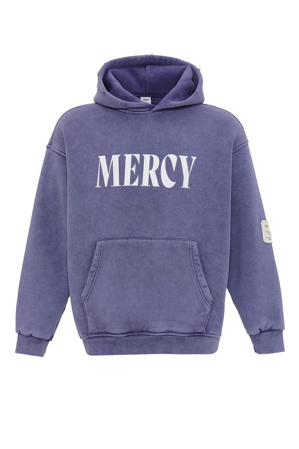 Kart Detaylı Yıkamalı Oversize Sweatshirt