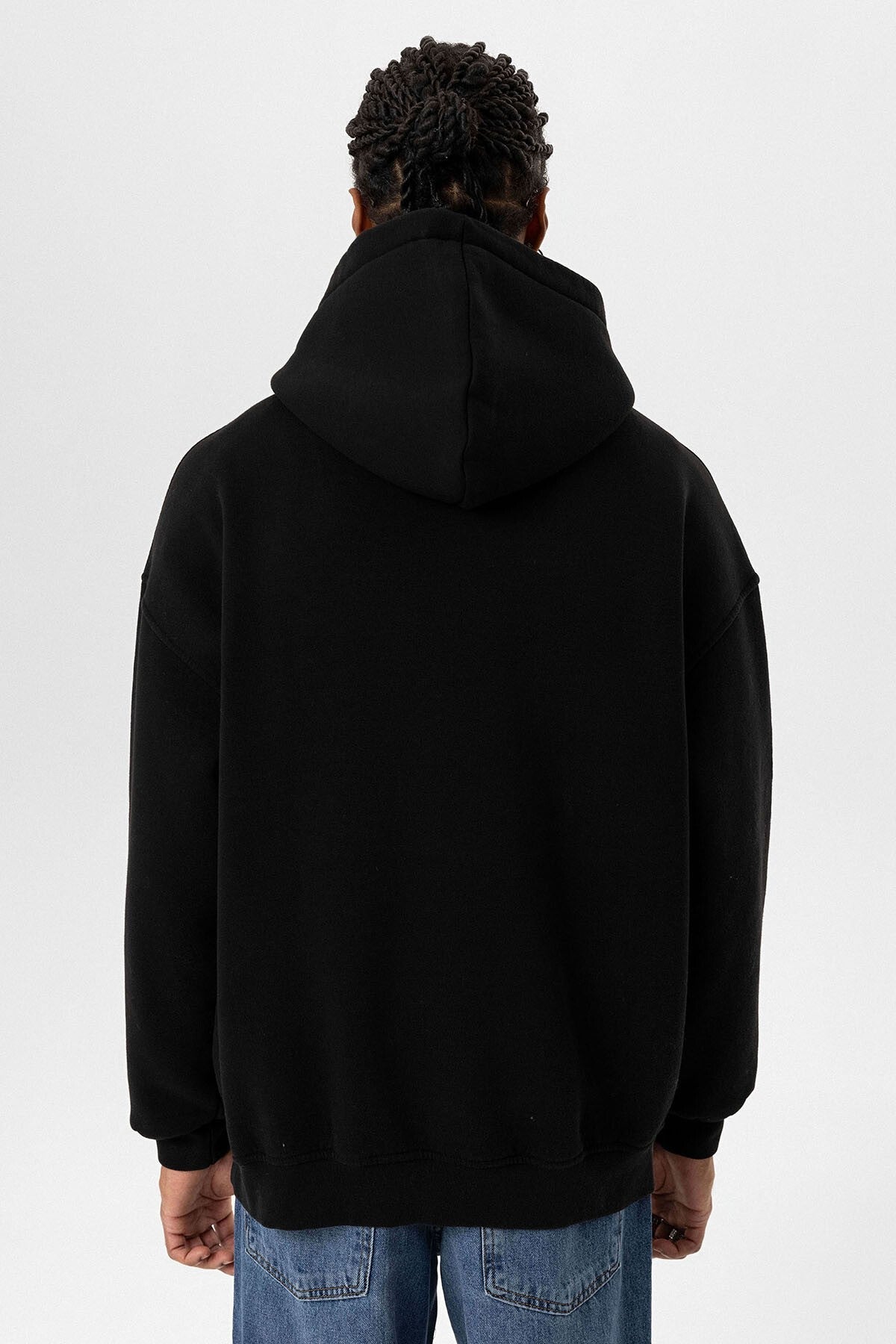 Yıkamalı Oversize Kapüşonlu Sweatshirt
