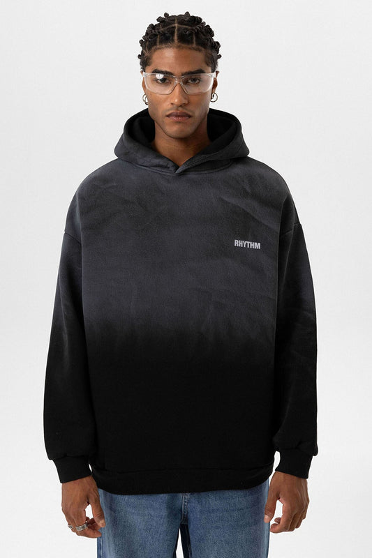 Arka Baskılı Oversize Kapüşonlu Sweatshirt