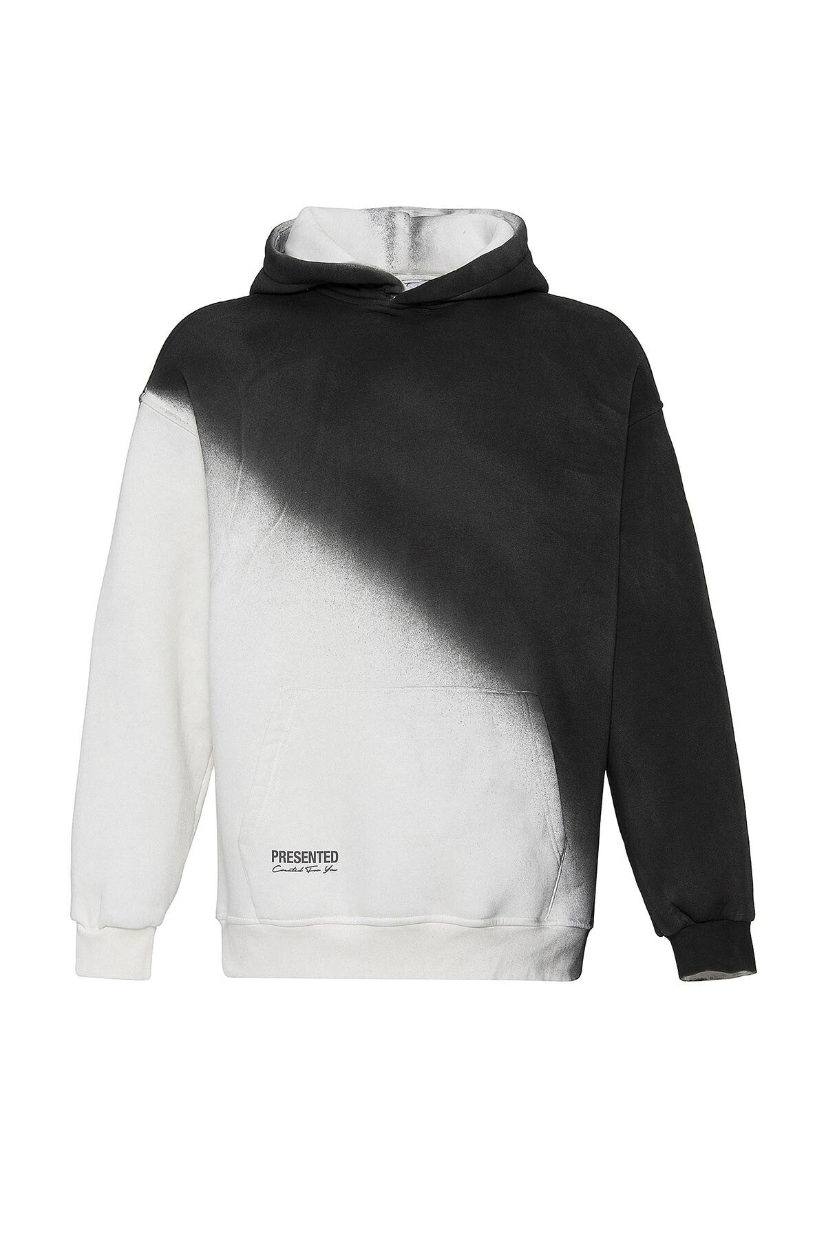 Renk Geçişli Oversize Kapüşonlu Sweatshirt