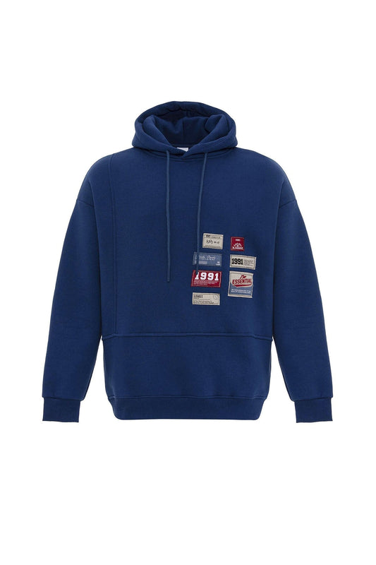 Etiket Detaylı Oversize Sweatshirt