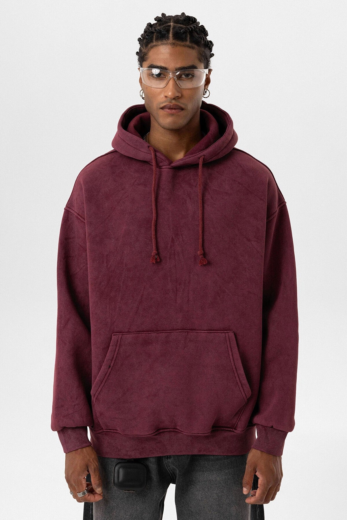 Basic Yıkamalı Oversize Sweatshirt
