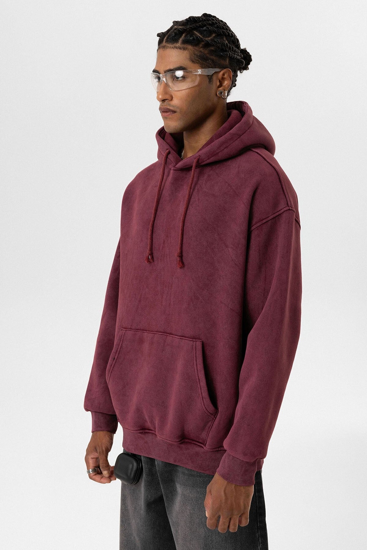 Basic Yıkamalı Oversize Sweatshirt