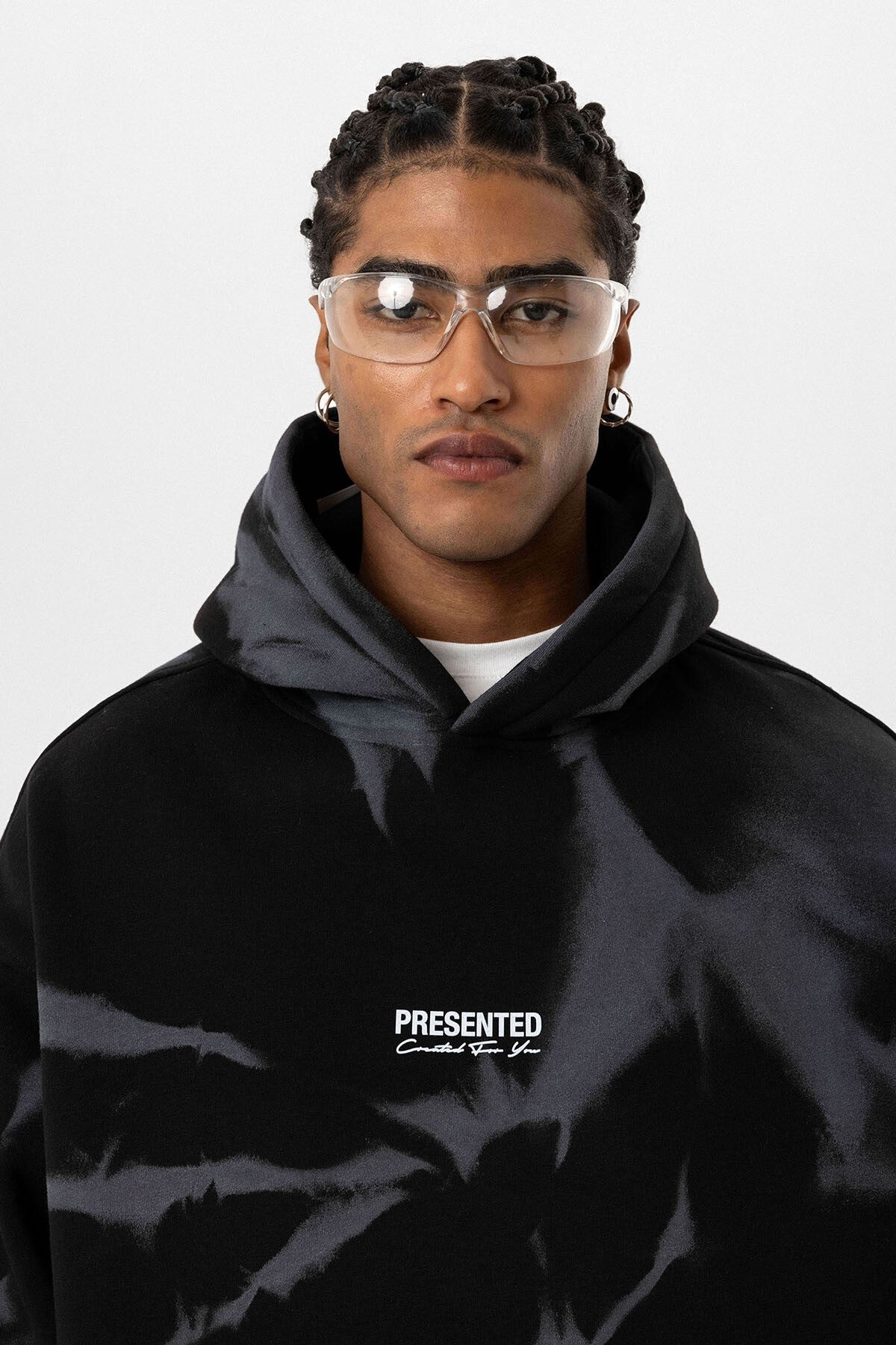 Renk Detaylı Kapüşonlu Oversize Sweatshirt