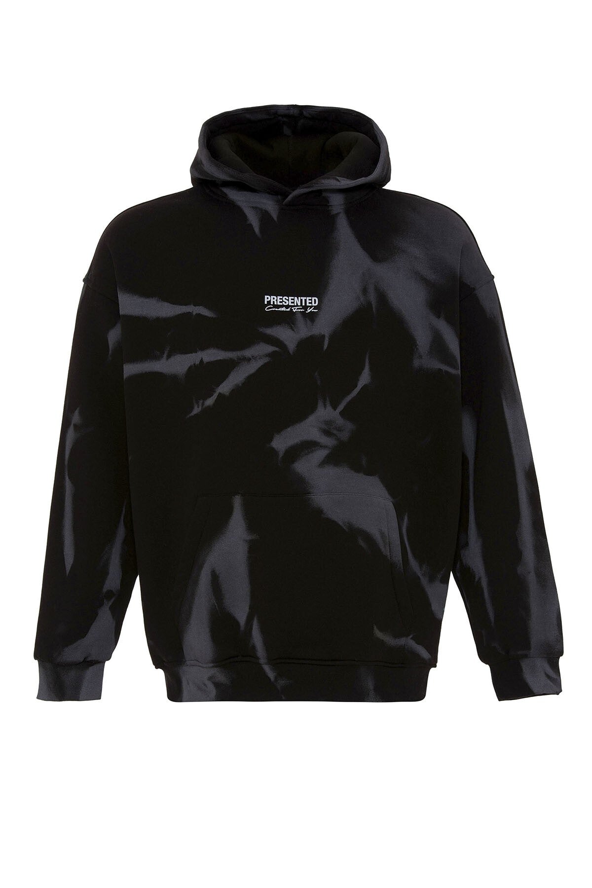 Renk Detaylı Kapüşonlu Oversize Sweatshirt