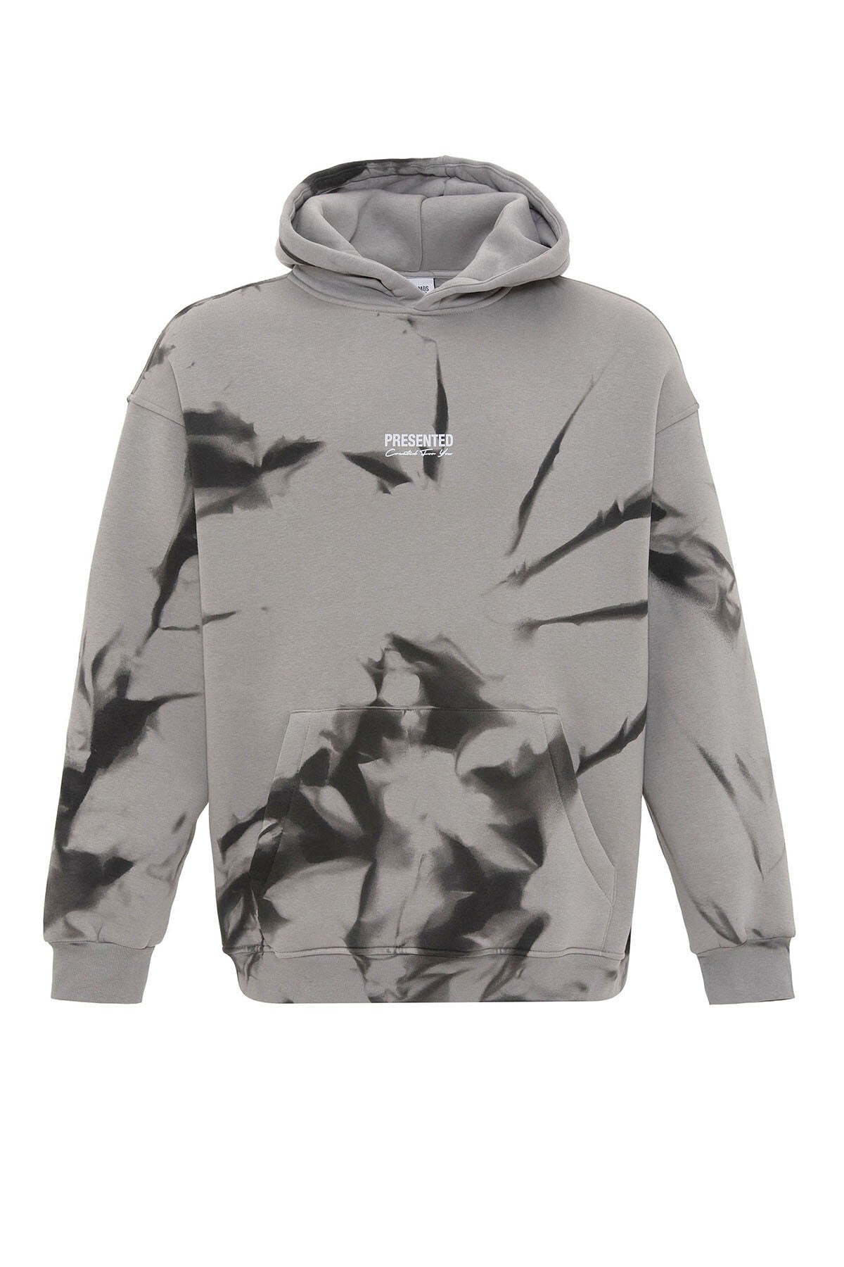 Renk Detaylı Kapüşonlu Oversize Sweatshirt