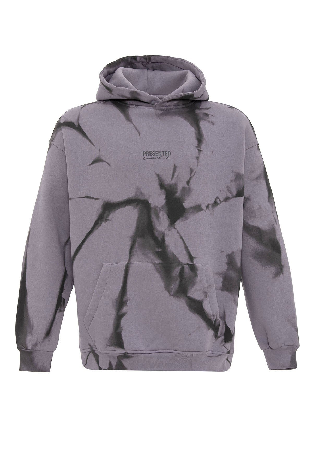 Renk Detaylı Kapüşonlu Oversize Sweatshirt
