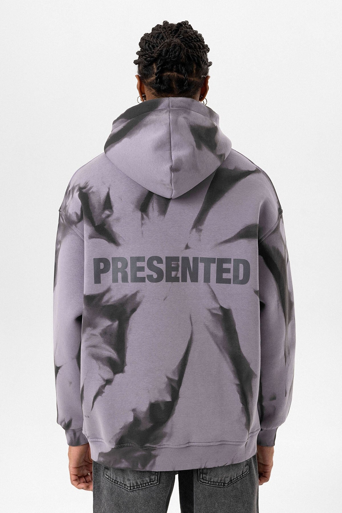 Renk Detaylı Kapüşonlu Oversize Sweatshirt