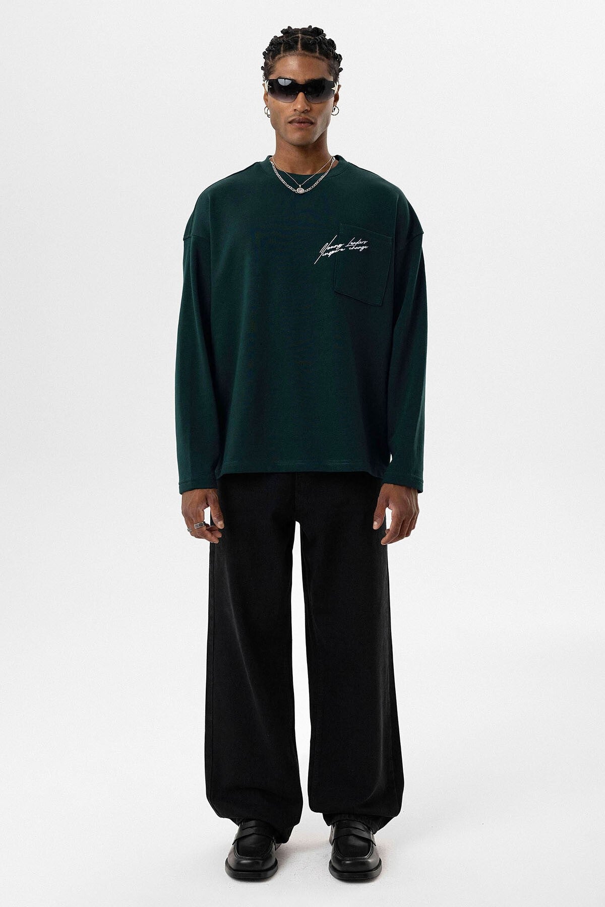 Cep Detaylı Oversize Sweatshirt